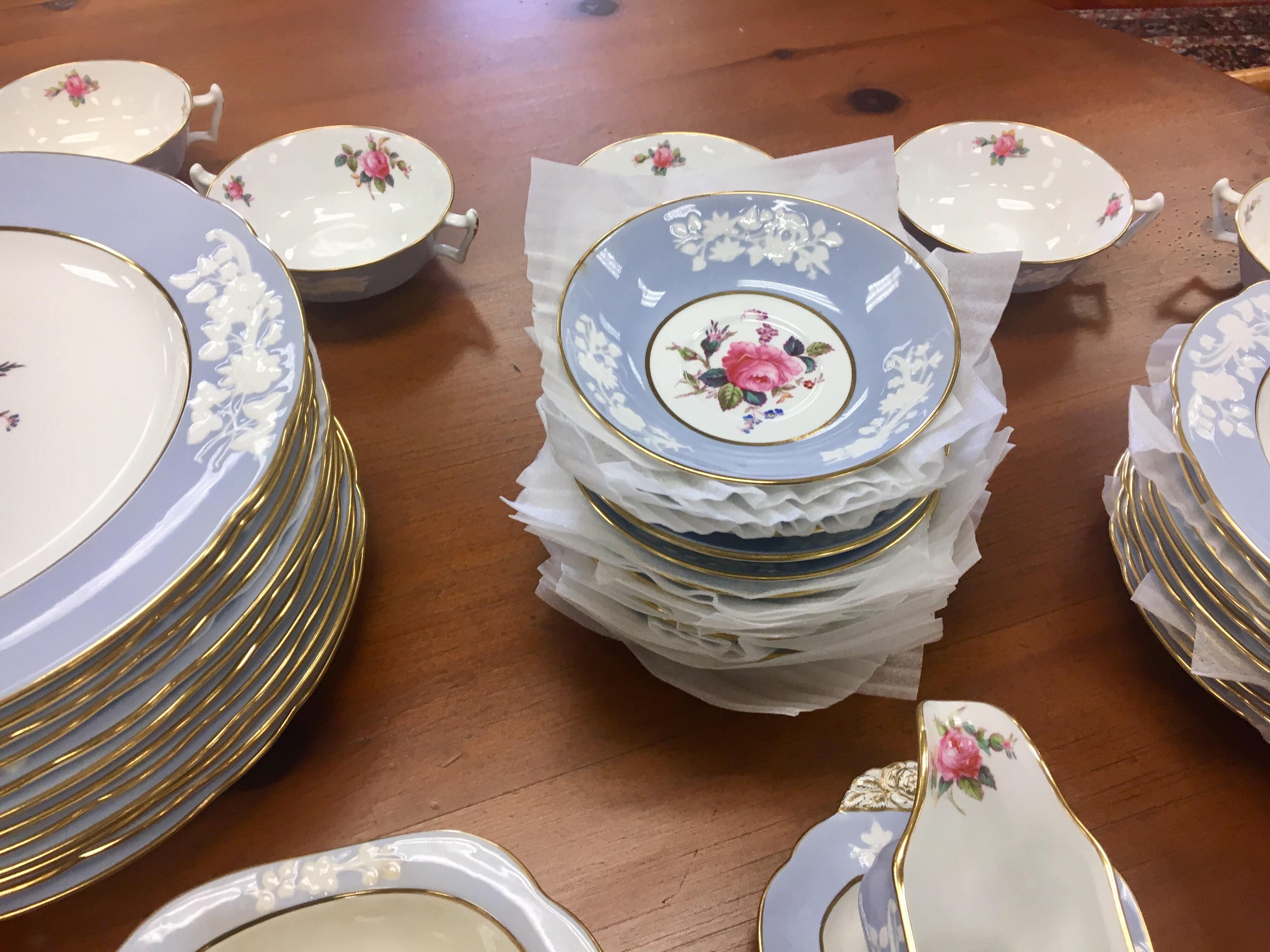 Collection of Fine Spode China Maritime Rose, Dinner, Tea, Coffee Service Twelve 3