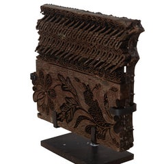 Collection of Five 19th Century Batik Printing Blocks