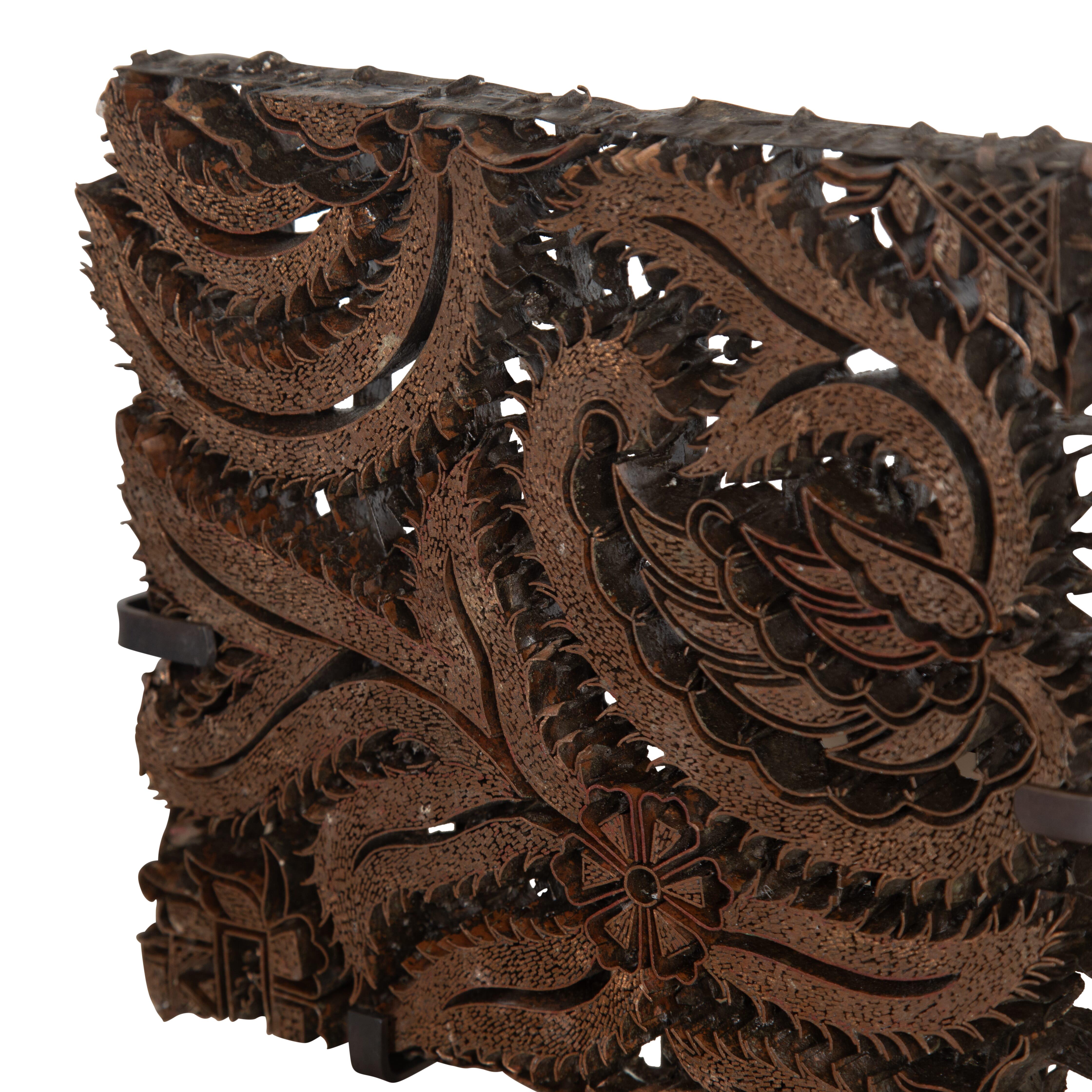 Indonesian Collection of Five 19th Century Batik Printing Blocks For Sale