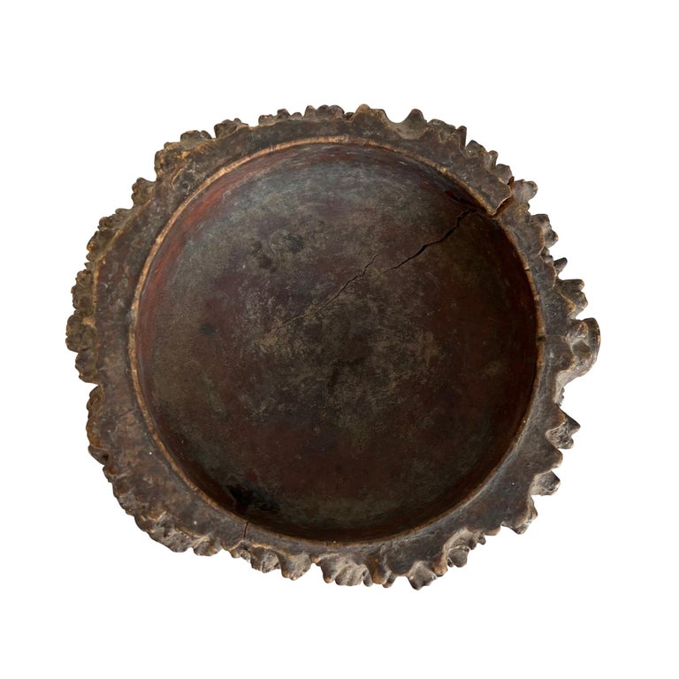 Collection of Five 19th Century Chinese Root Wood Brush Washers For