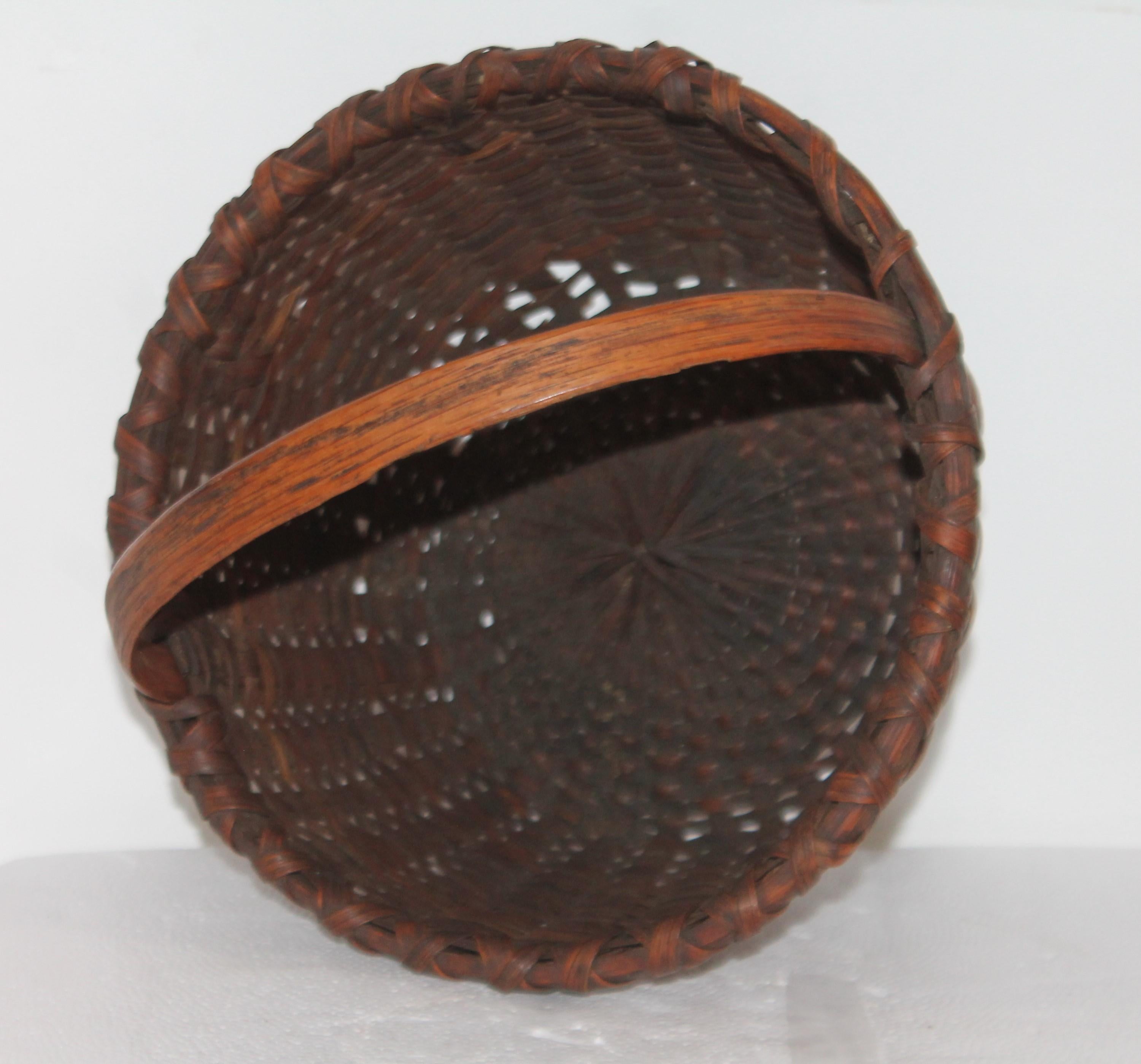 Hand-Crafted Collection of Five 19th Century American Baskets