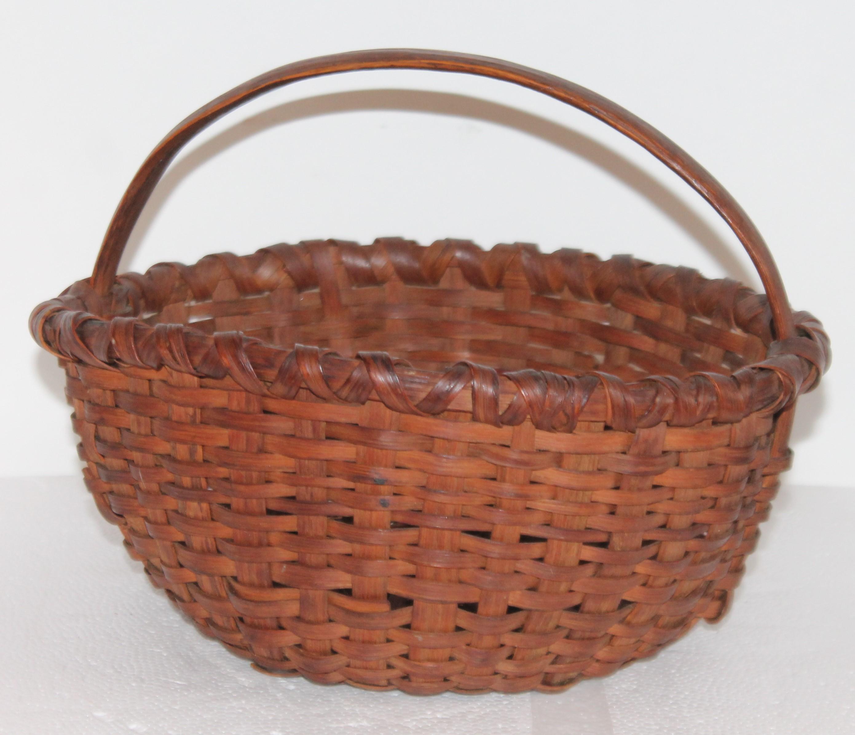 Collection of Five 19th Century American Baskets In Good Condition In Los Angeles, CA