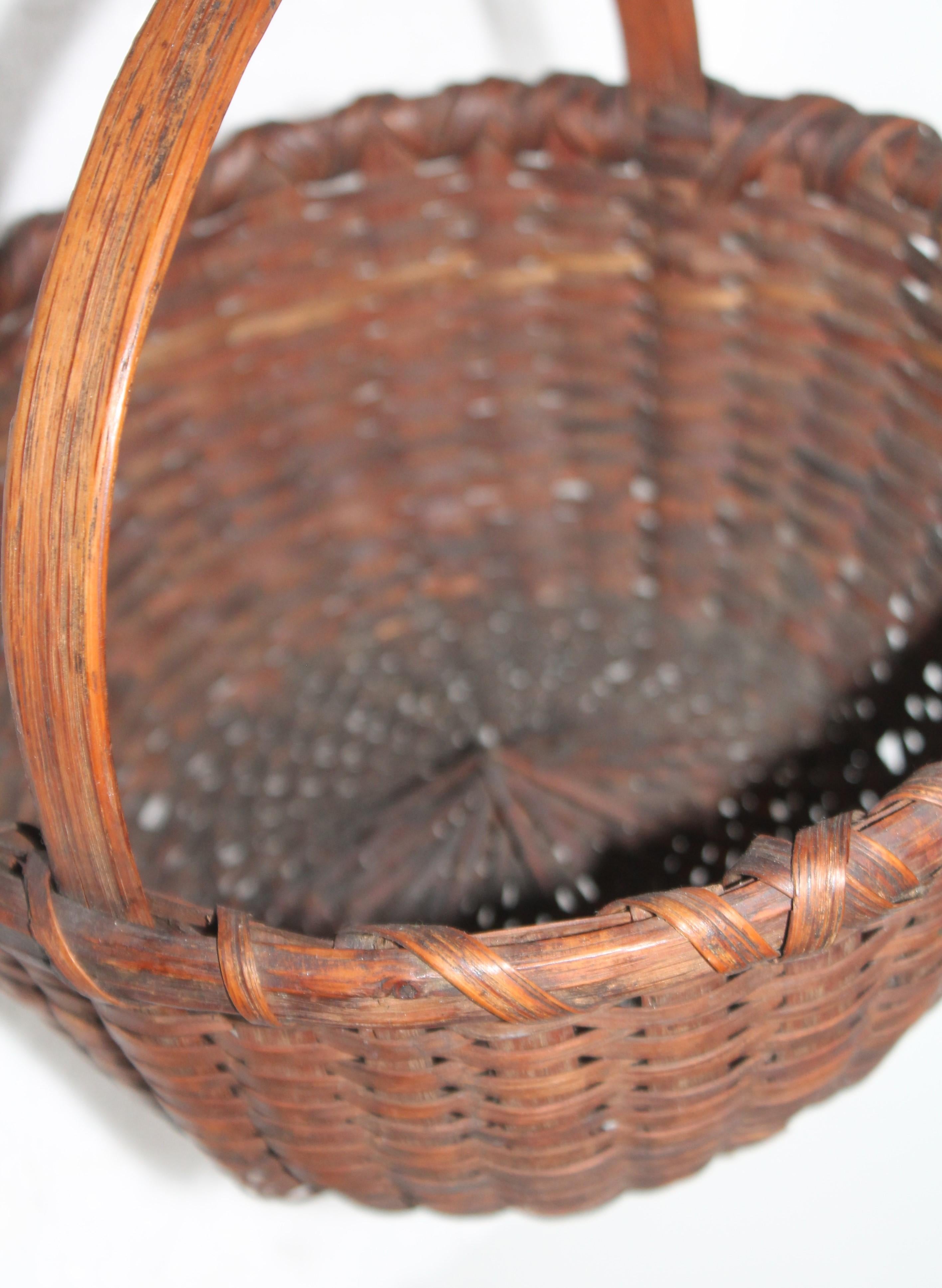 Collection of Five 19th Century Hiney Baskets For Sale 3