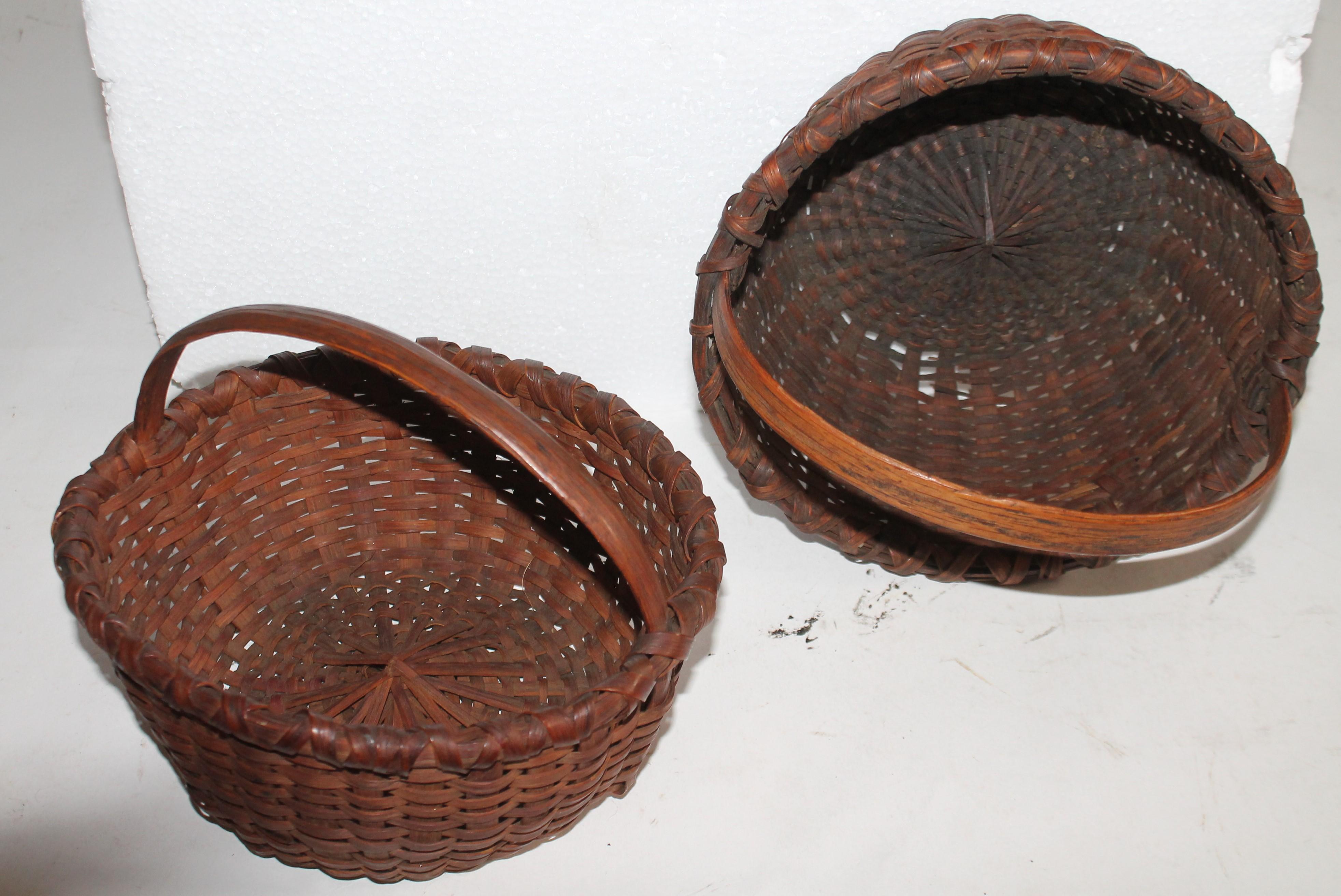 American Collection of Five 19th Century Hiney Baskets For Sale