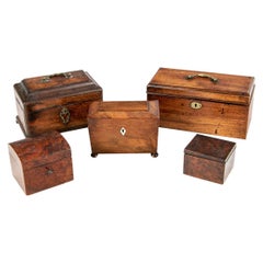 Collection of Five Antique Boxes