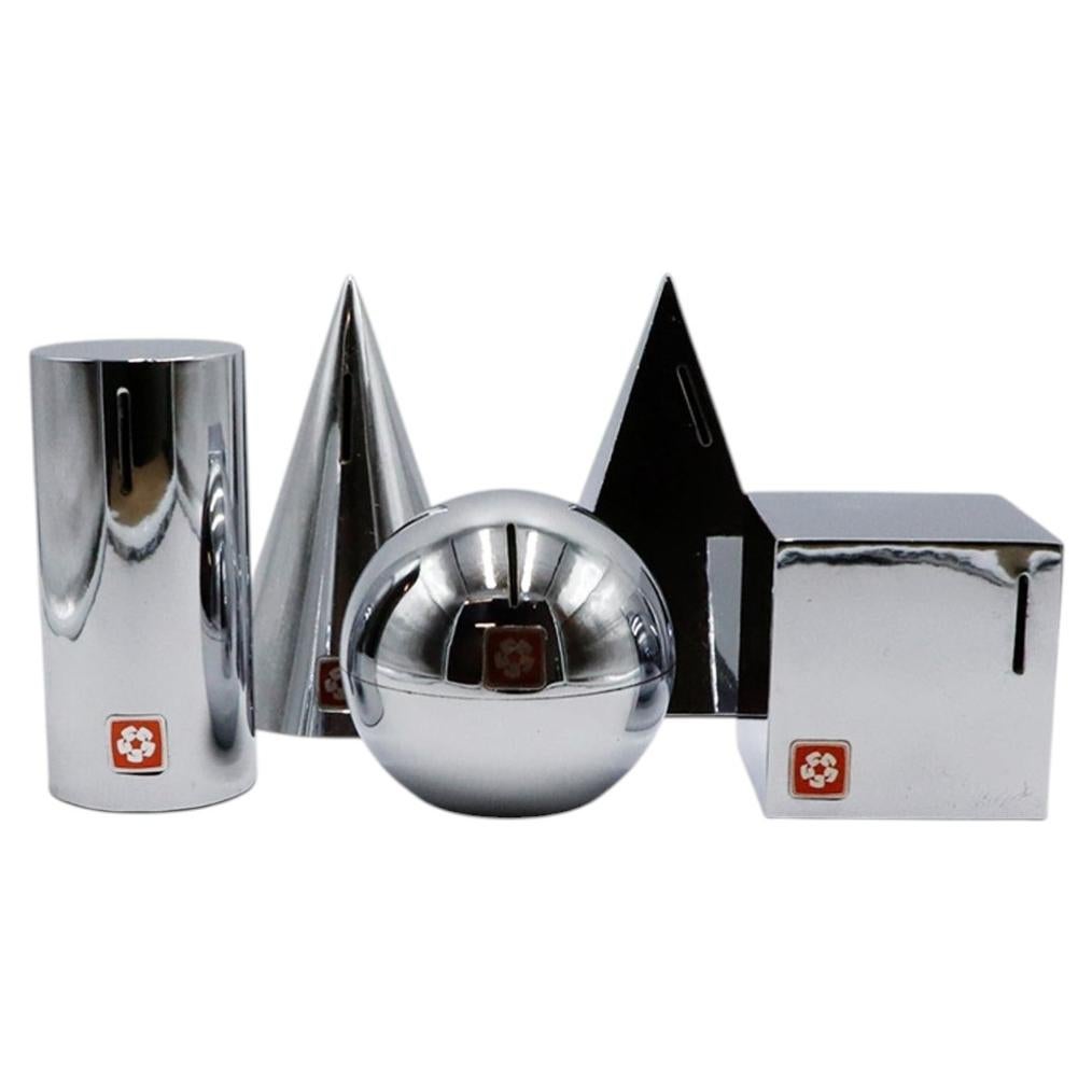 Collection of Five Geometric Banks by Diego Mathai for Banamex For Sale