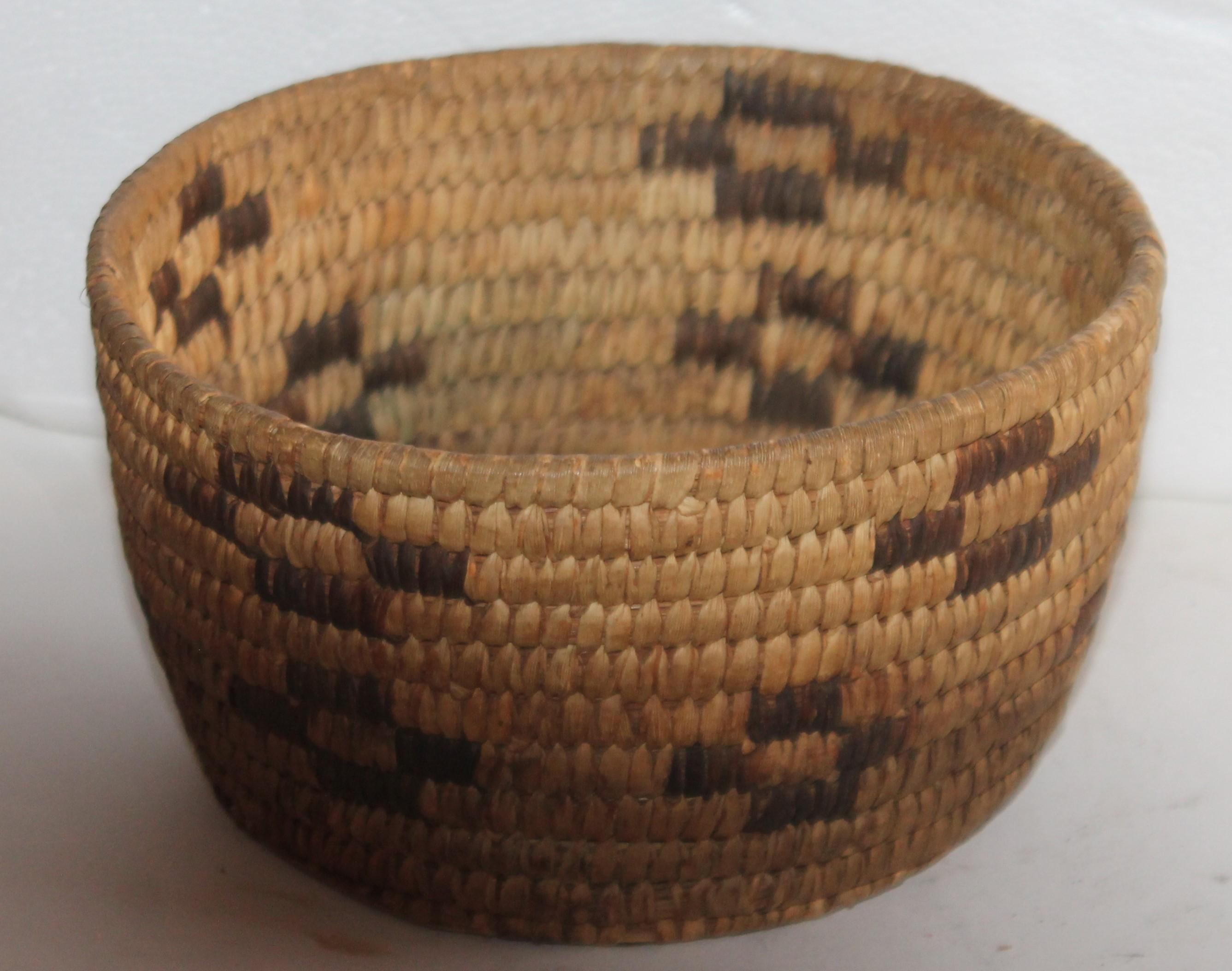 20th Century Collection of Five Indian Baskets For Sale