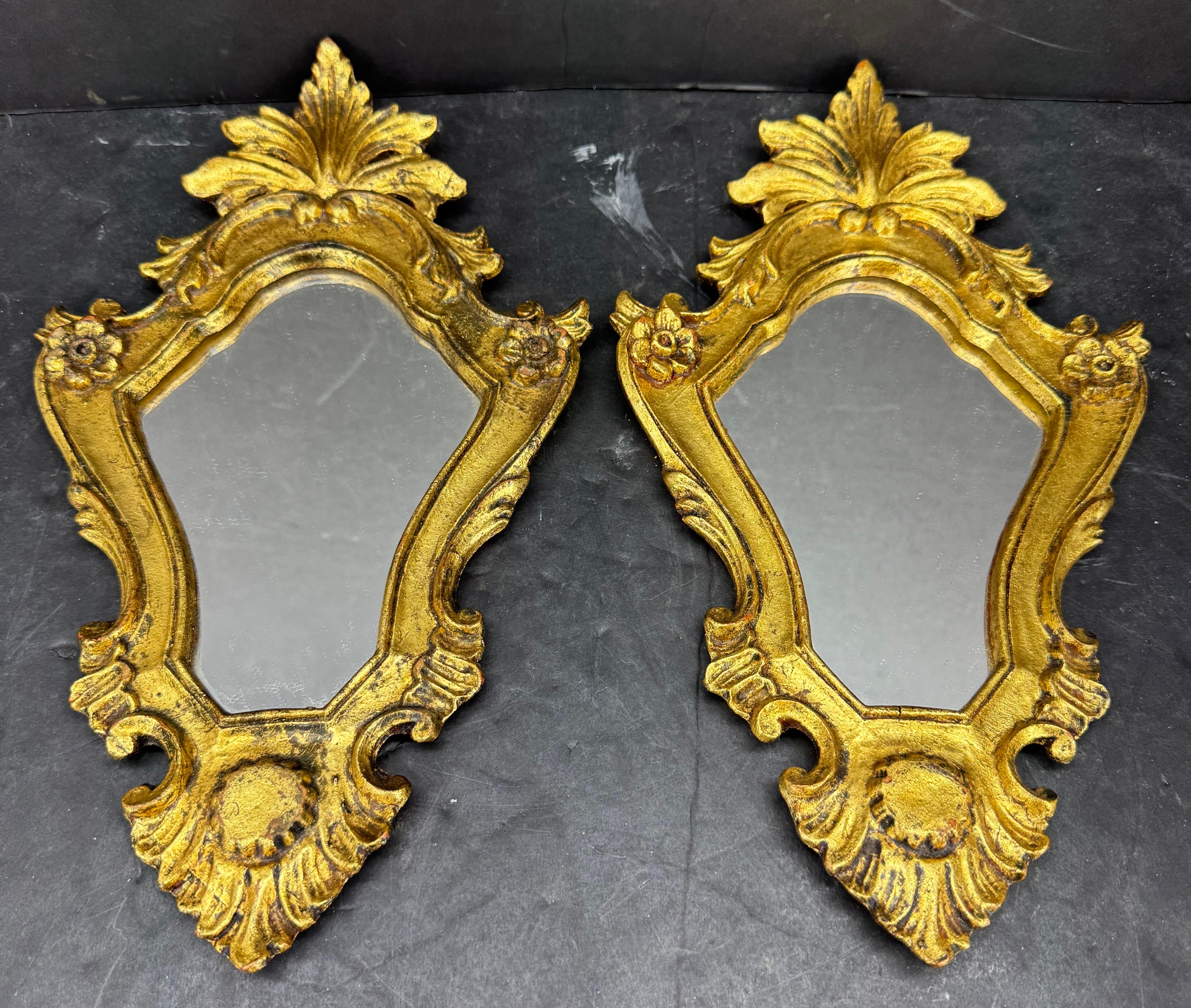 Colección de cinco espejos florentinos italianos y marcos de arte en Bueno estado para la venta en Haddonfield, NJ