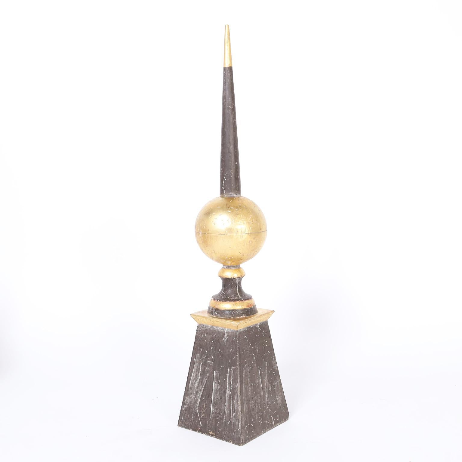 Hardwood Collection of Five Las Palmas Wood Finials, Priced Individually For Sale