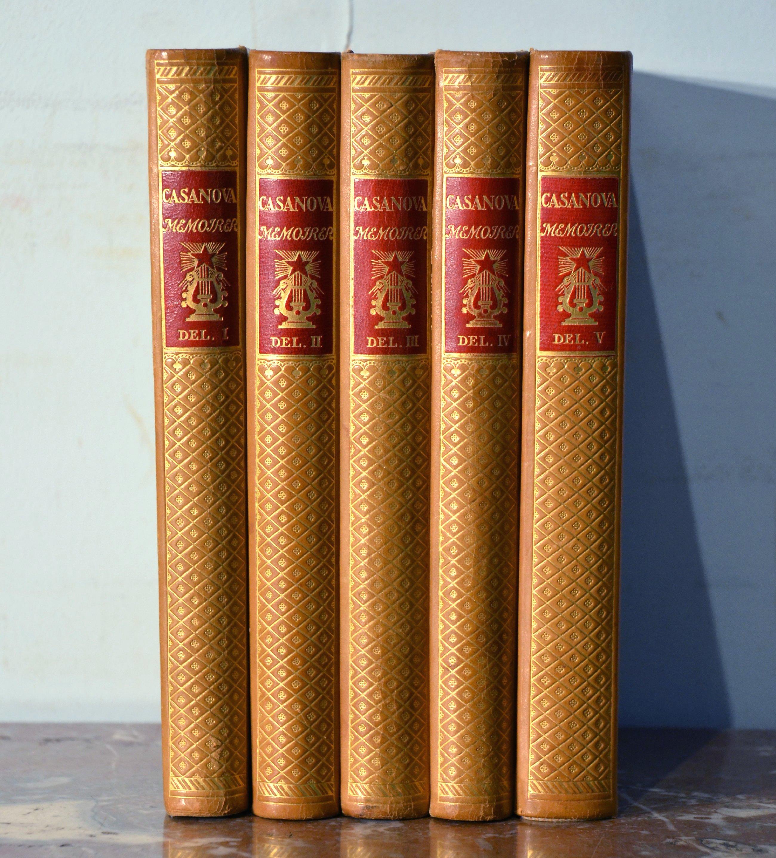 20th Century Collection of Five Leather Bound Books, Series 130