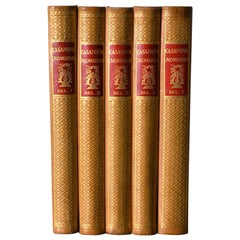 Collection of Five Leather Bound Books, Series 130