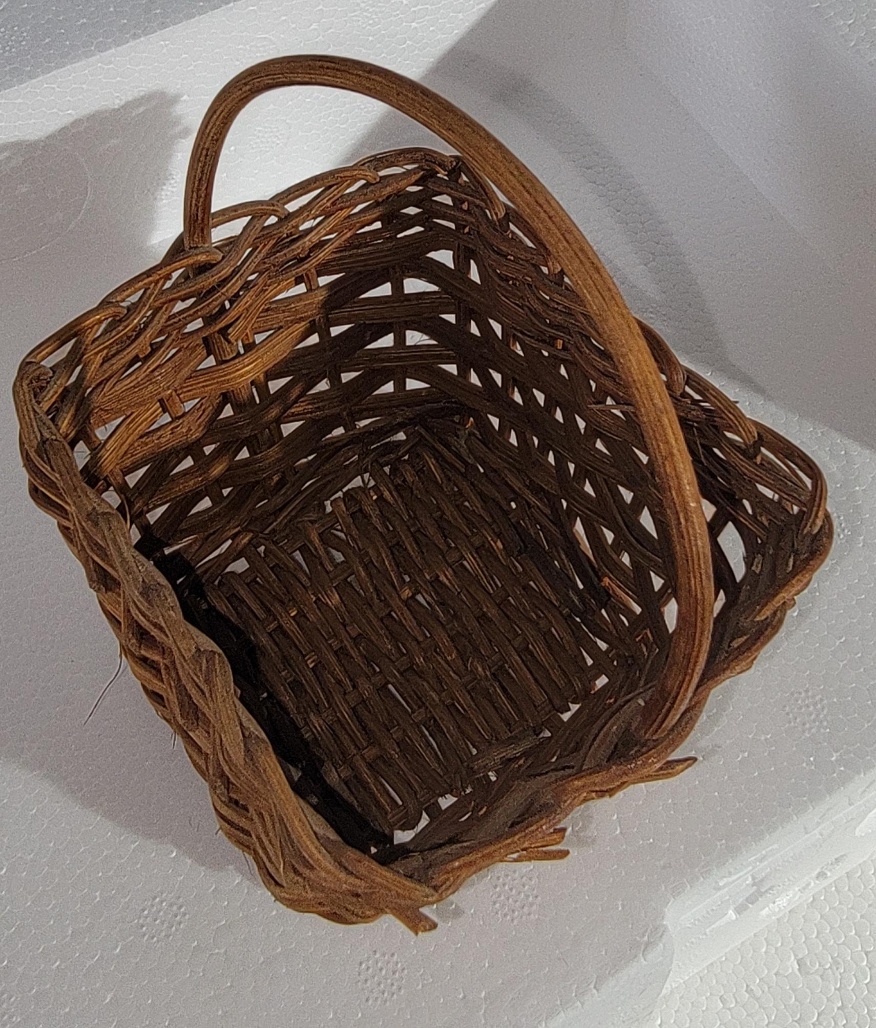 Collection of Five Miniature Hand Woven Baskets For Sale 6