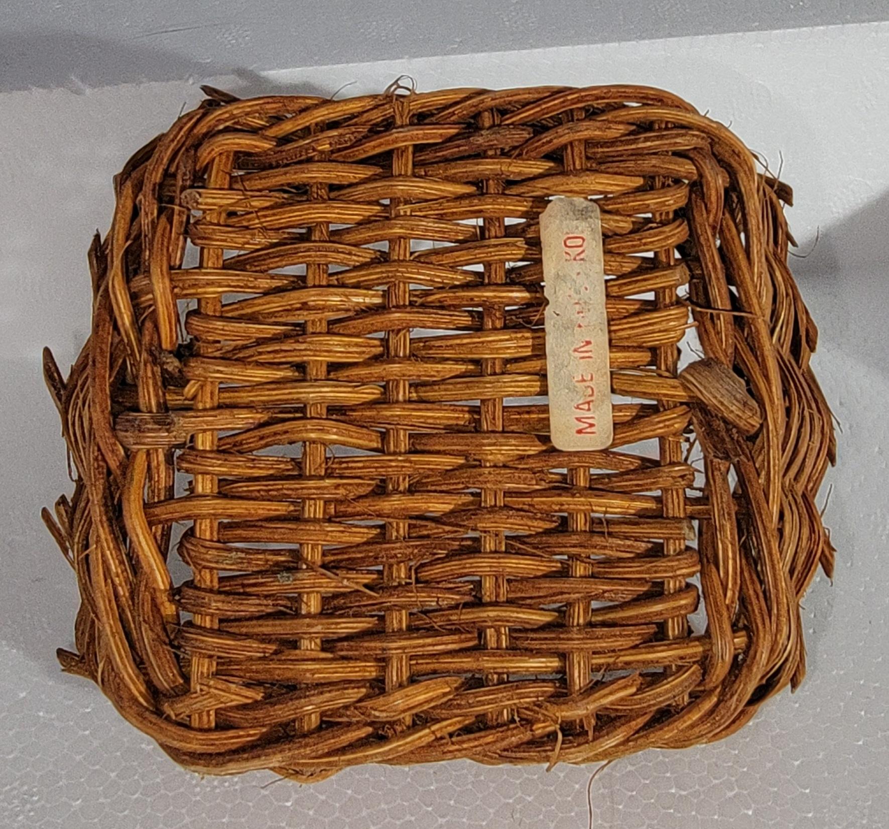 Collection of Five Miniature Hand Woven Baskets For Sale 7