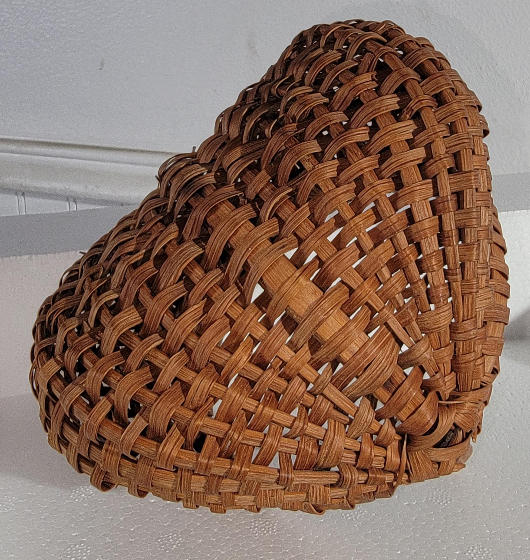 Collection of Five Miniature Hand Woven Baskets For Sale 12