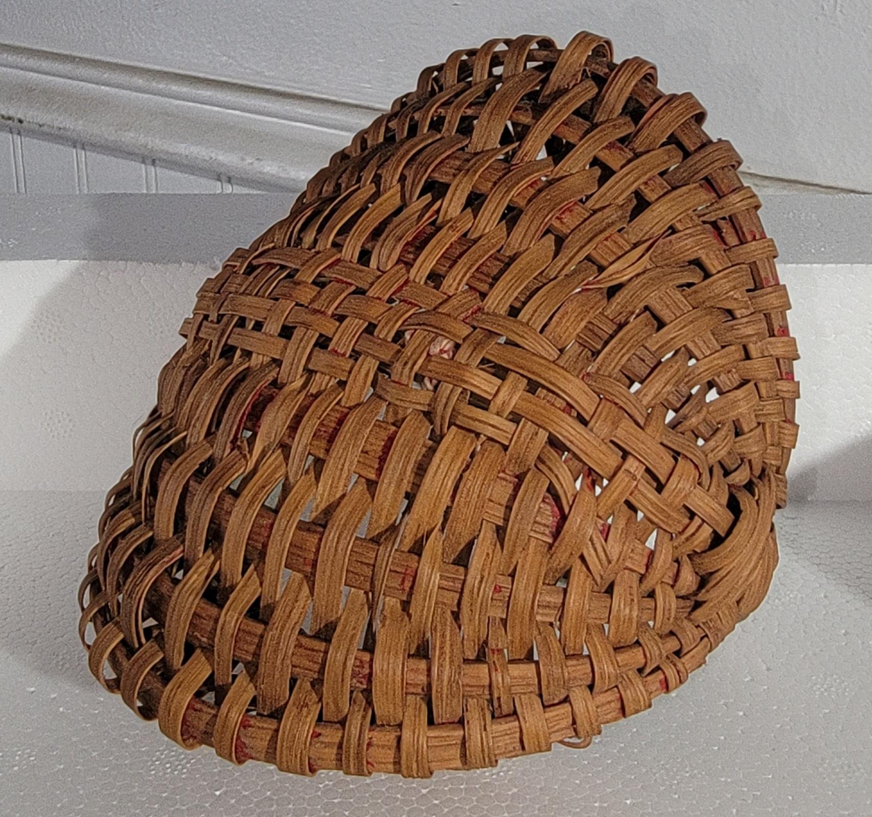 Adirondack Collection of Five Miniature Hand Woven Baskets For Sale