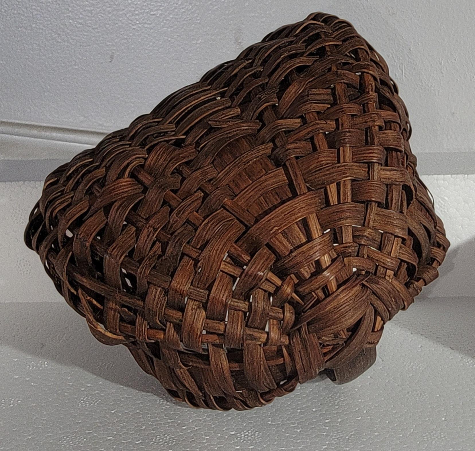 Hand-Crafted Collection of Five Miniature Hand Woven Baskets For Sale