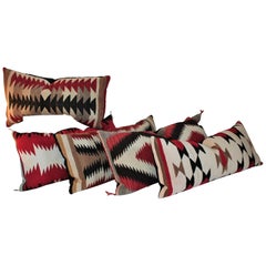 Collection of Five Navajo Weaving Pillows / Group of Five