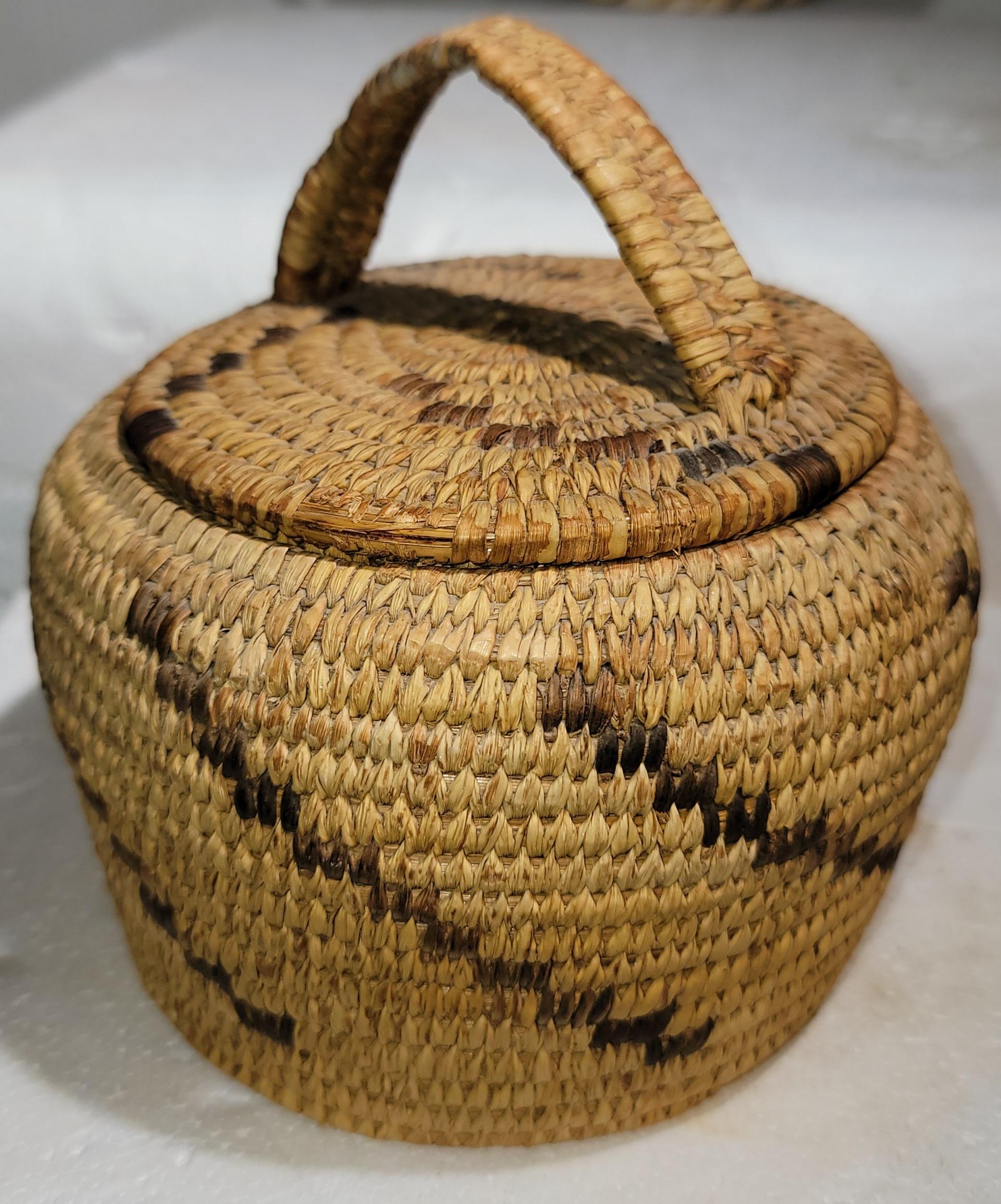 Collezione  di cinque cesti Papago in vendita 7