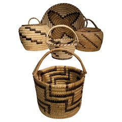 Collectional  Ensemble de cinq paniers Papago