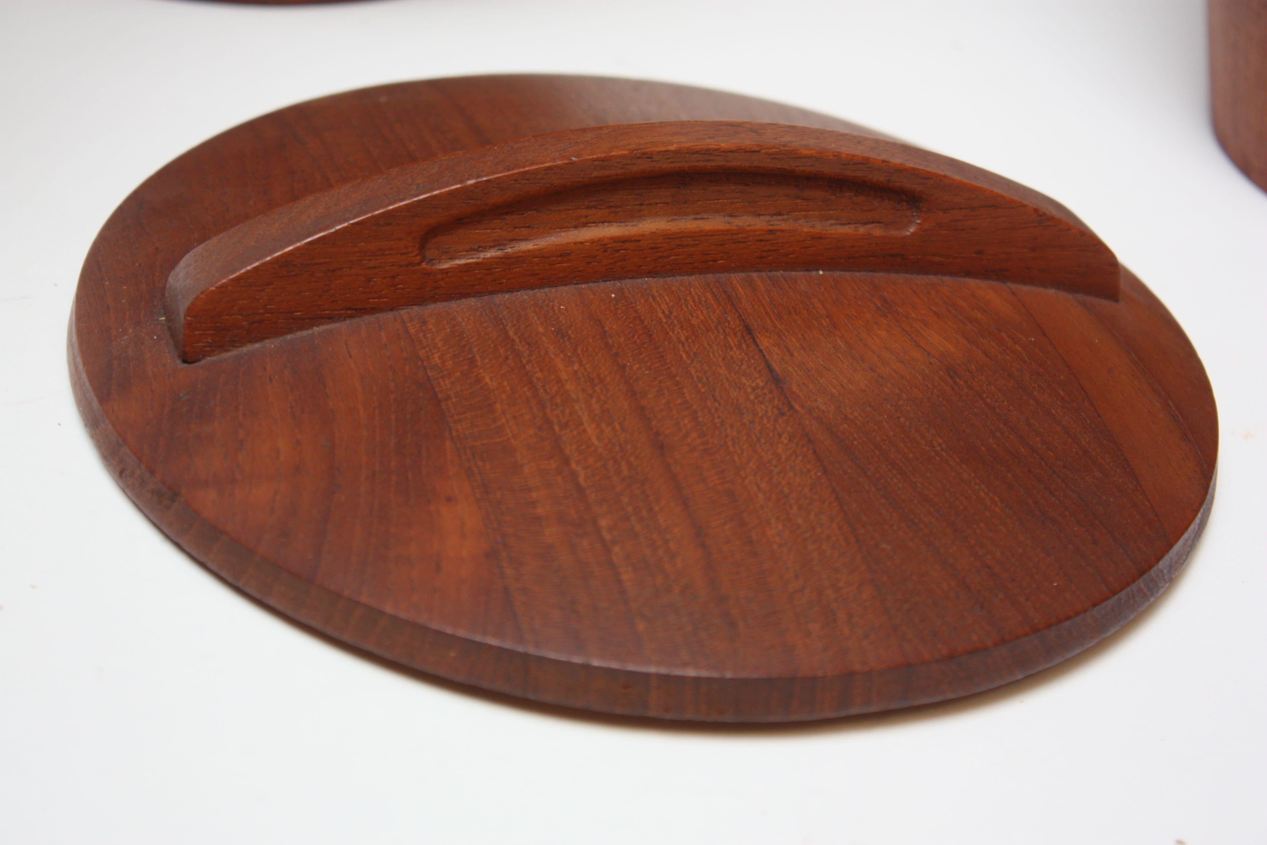 Collection of Five Staved Teak 'Congo' Ice Buckets by Jens Quistgaard for Dansk 9