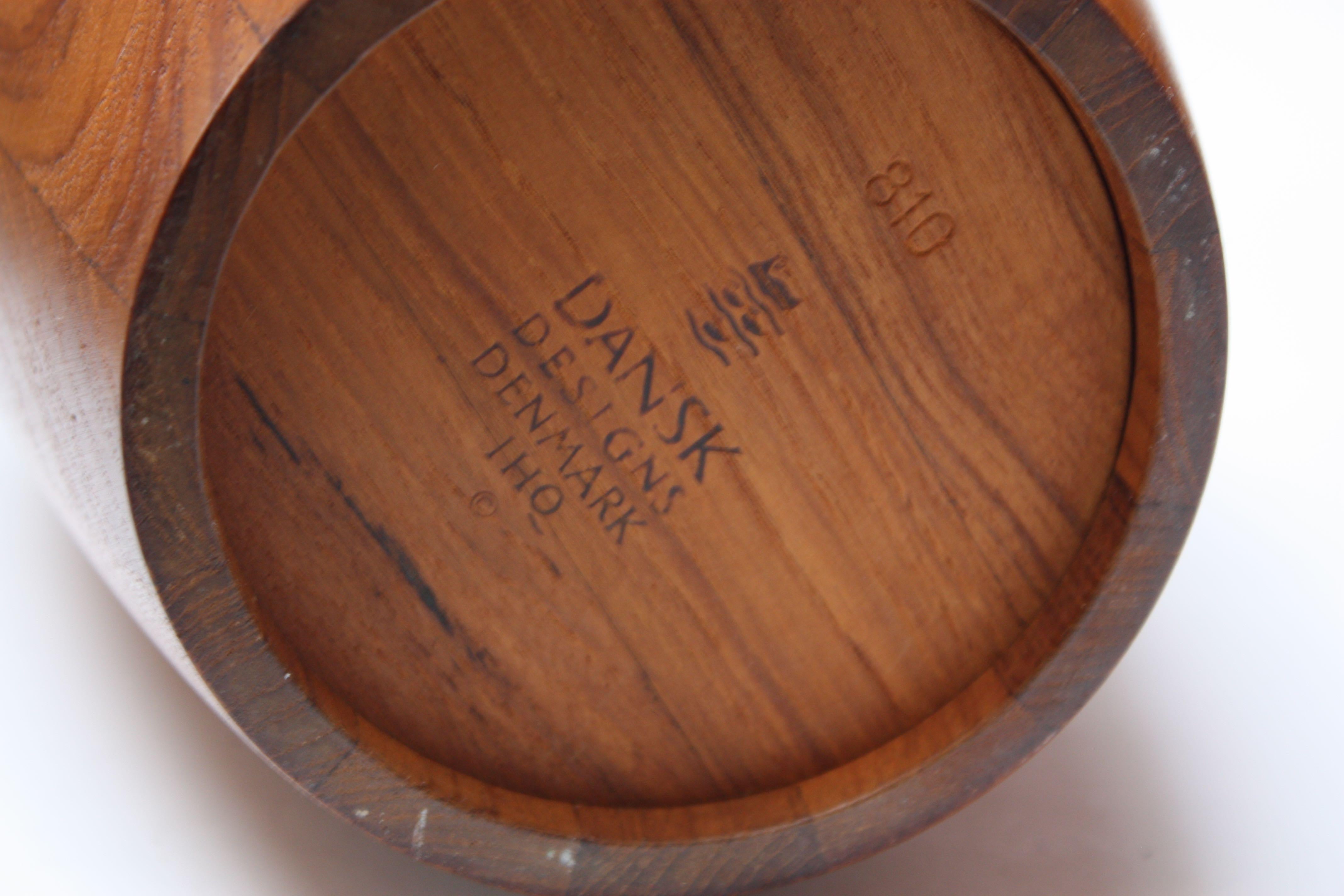 Collection of Five Staved Teak 'Congo' Ice Buckets by Jens Quistgaard for Dansk 11