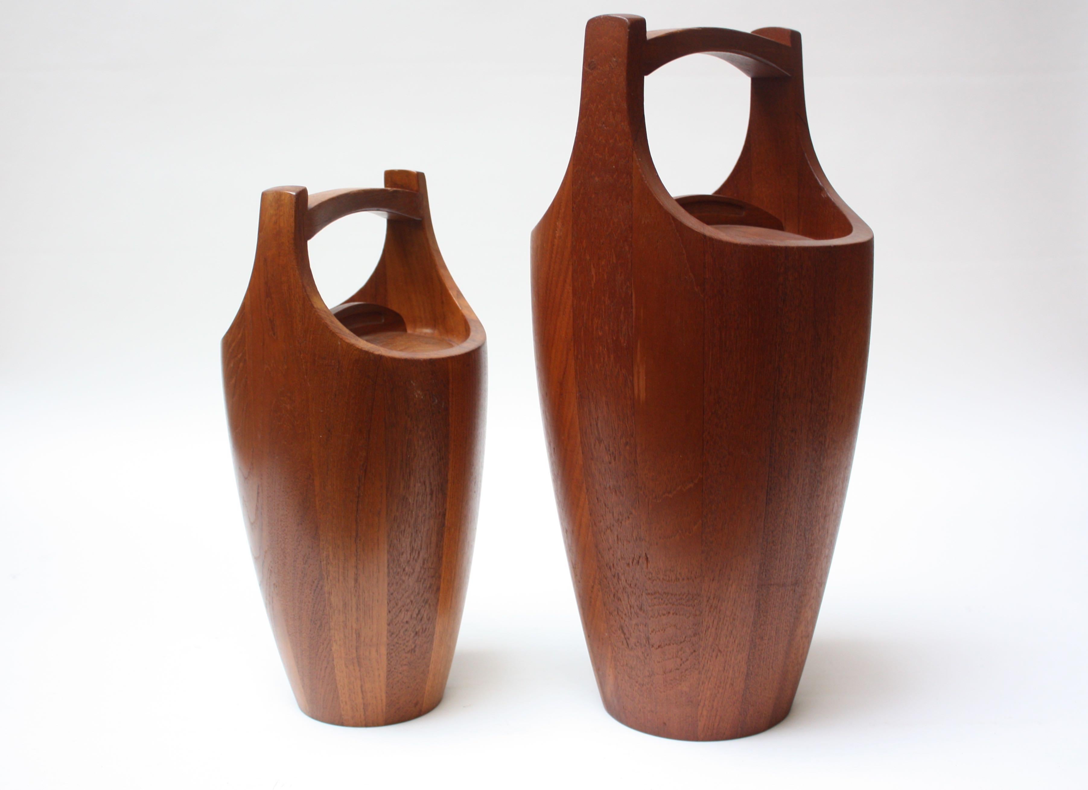 Collection of Five Staved Teak 'Congo' Ice Buckets by Jens Quistgaard for Dansk 2
