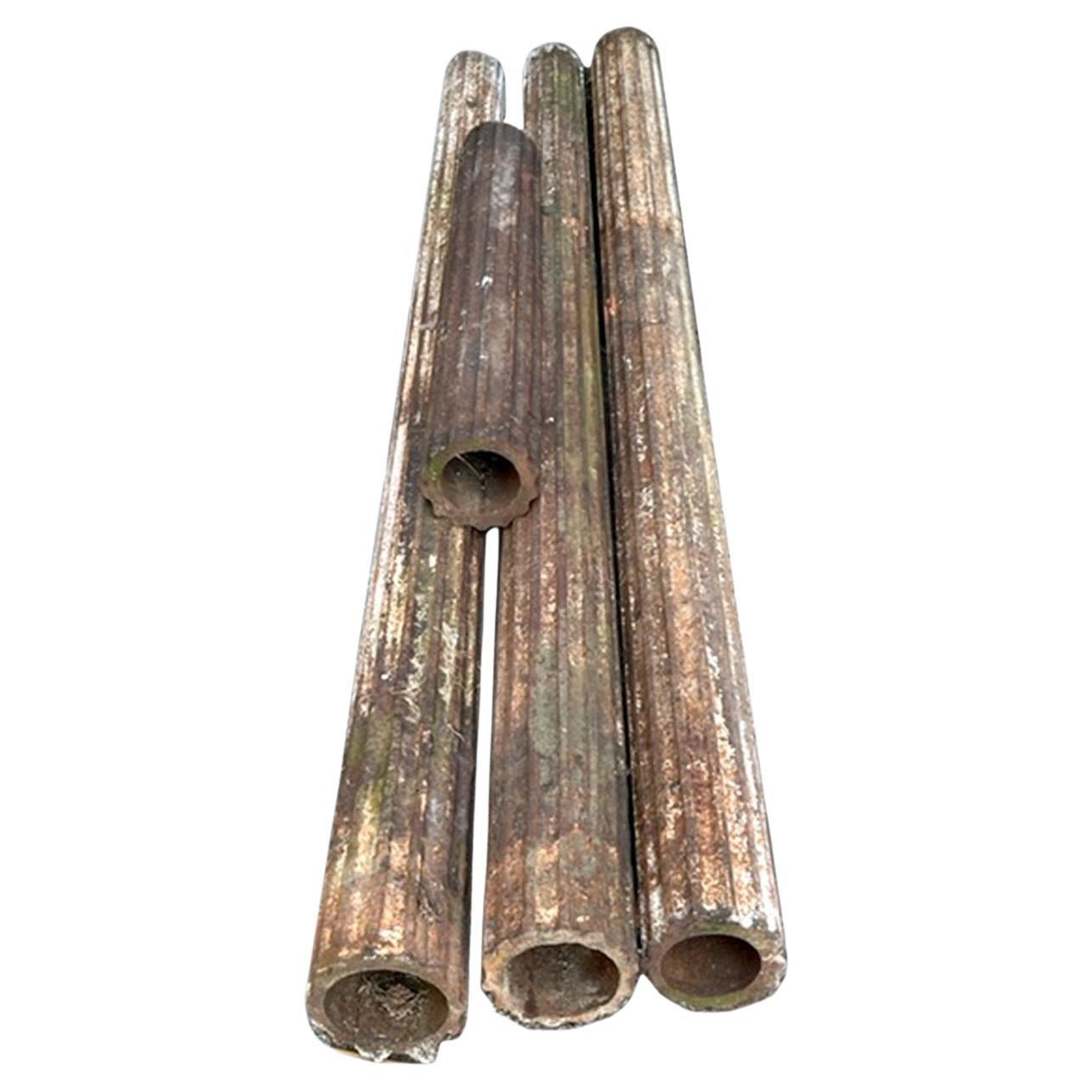 Collection of Fluted Iron Columns For Sale