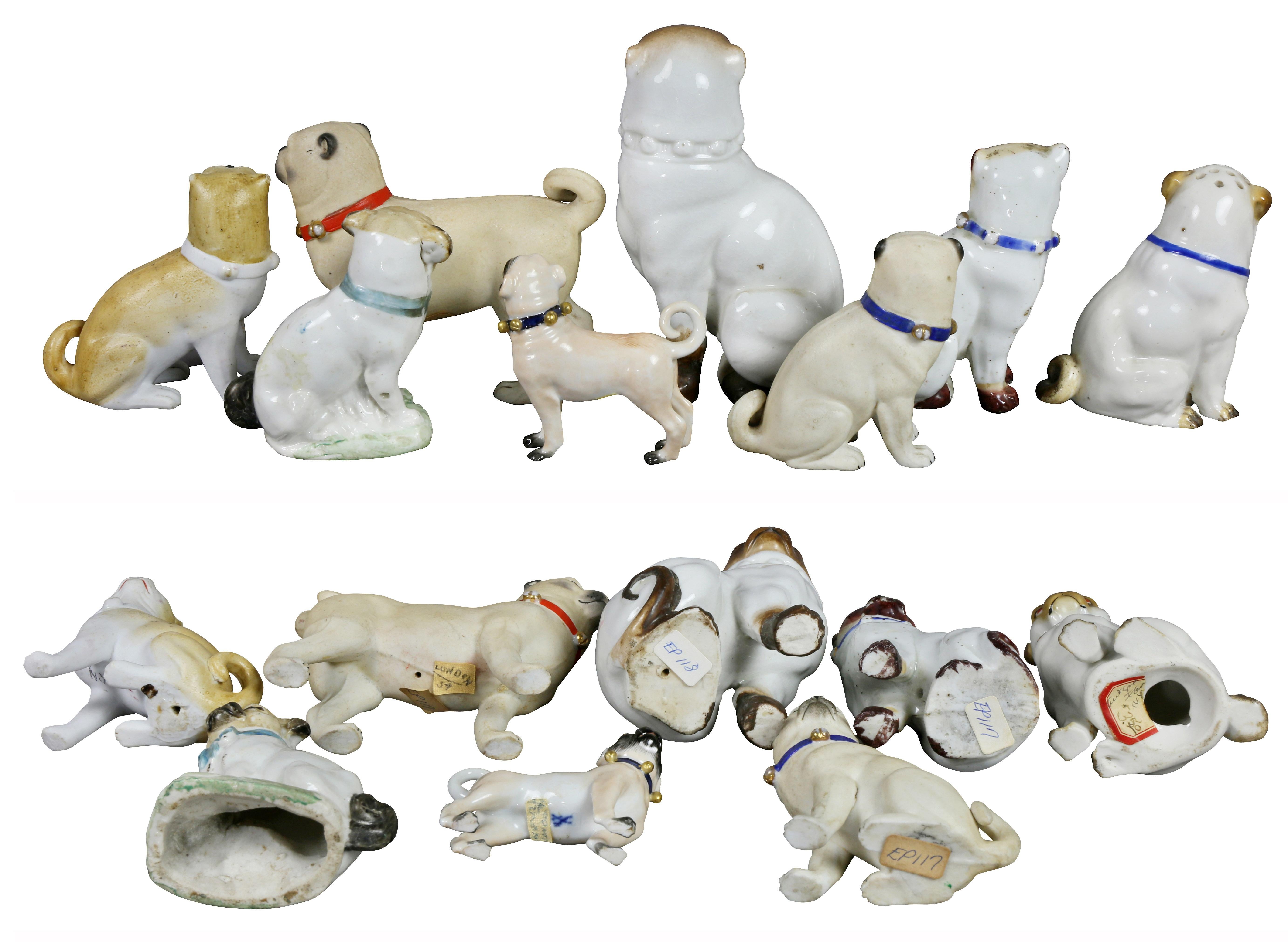 Collection Of Forty Two-Pottery And Porcelain Pug Dogs 5
