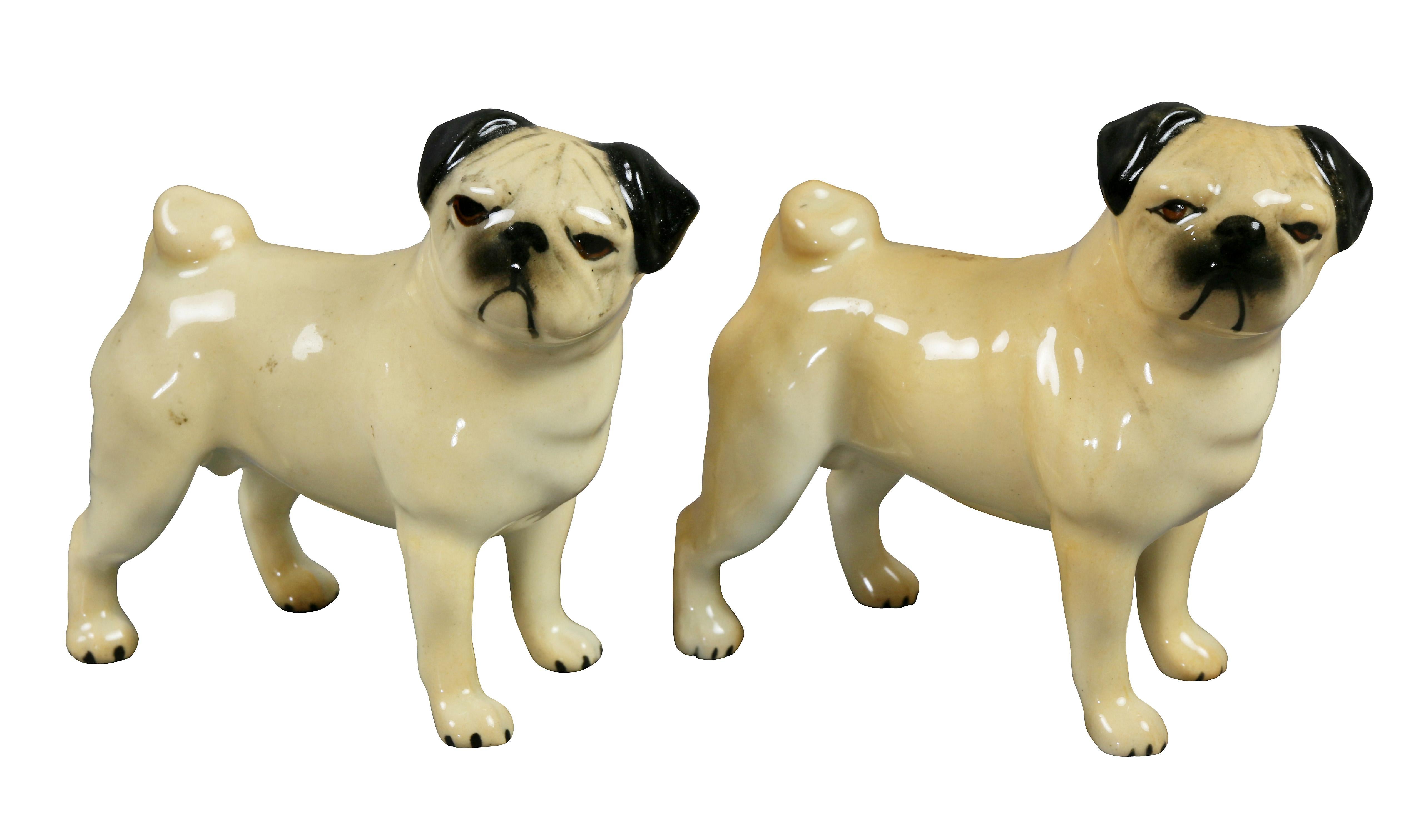 Collection Of Forty Two-Pottery And Porcelain Pug Dogs 10