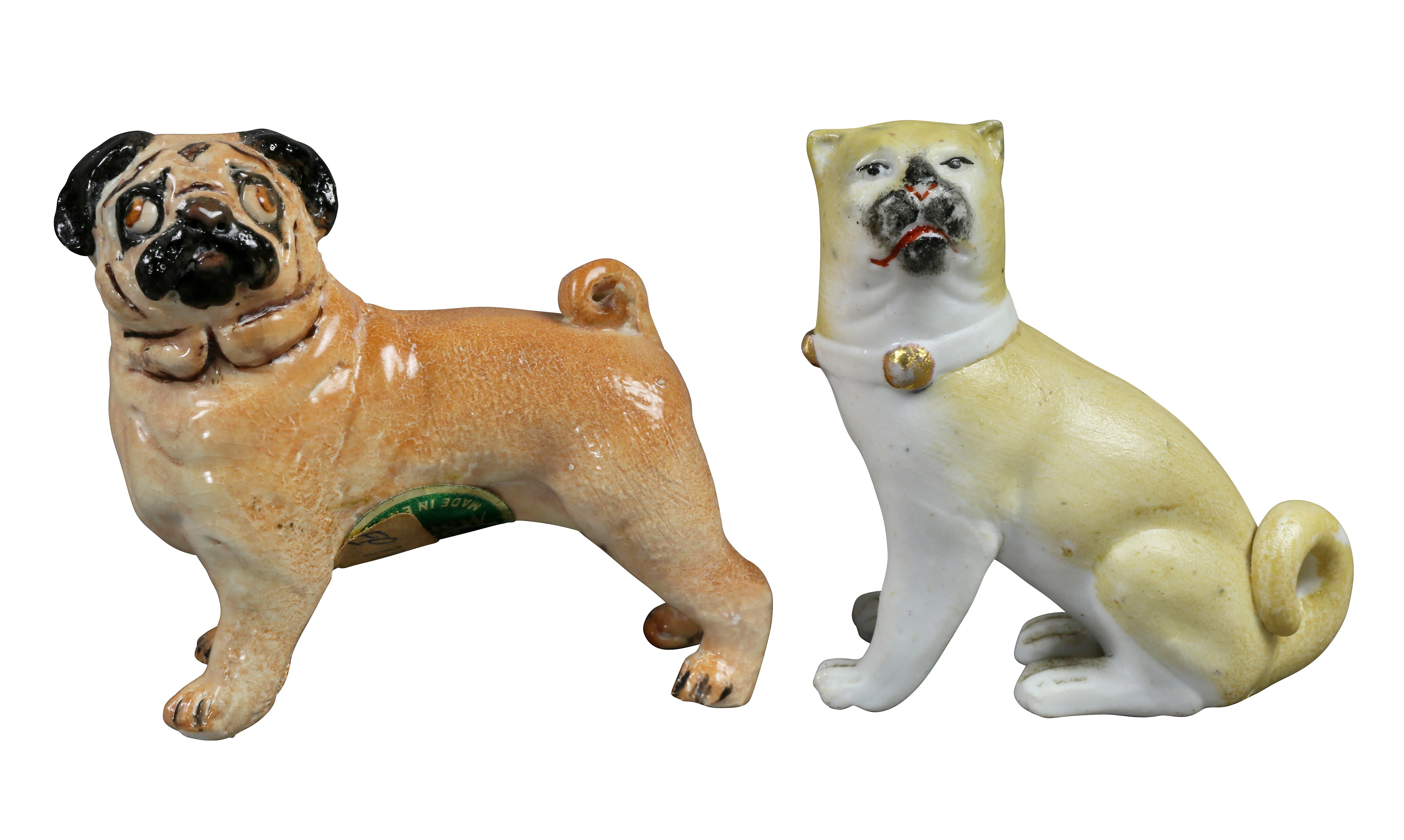 Collection Of Forty Two-Pottery And Porcelain Pug Dogs 12