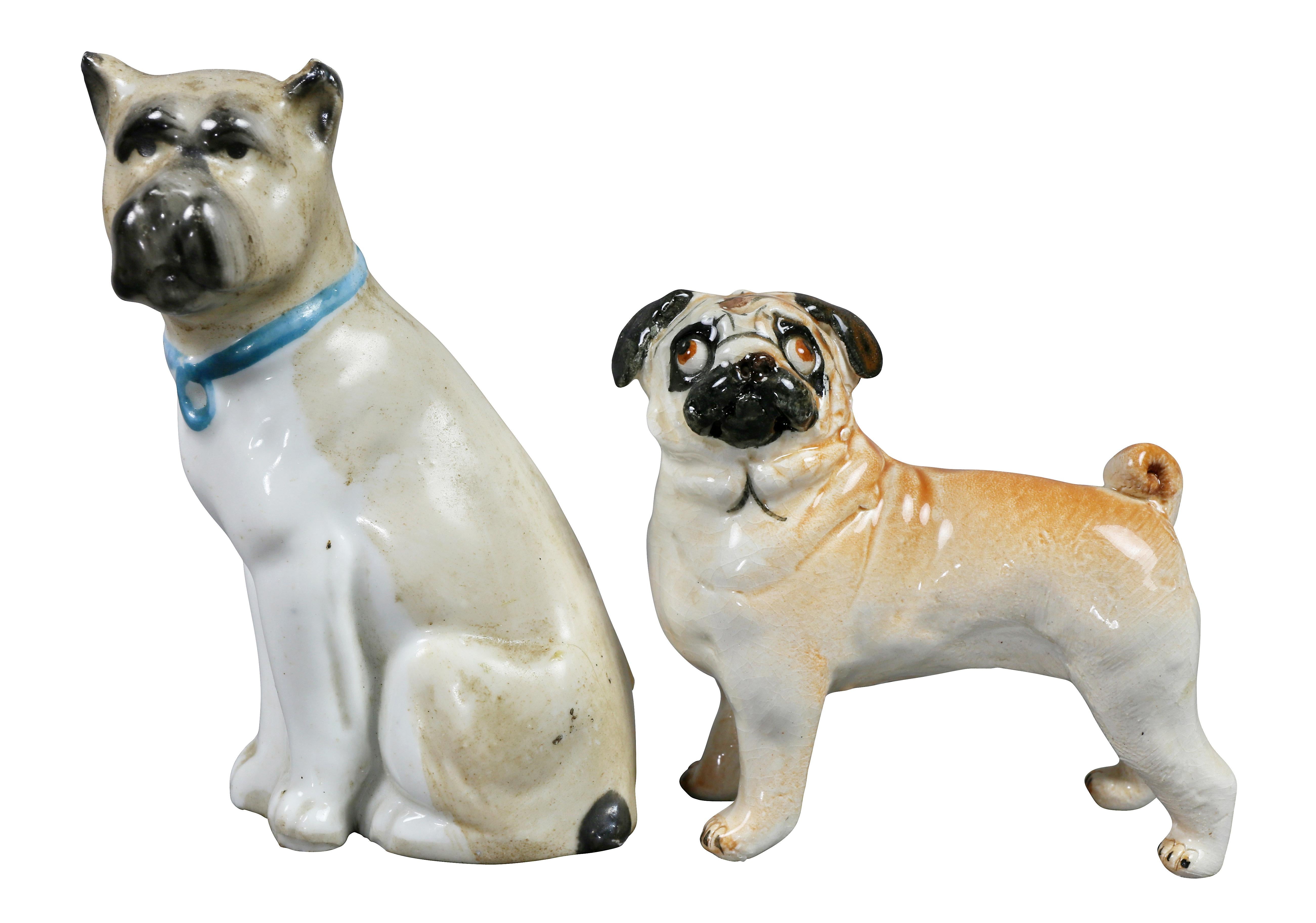 Collection Of Forty Two-Pottery And Porcelain Pug Dogs 13