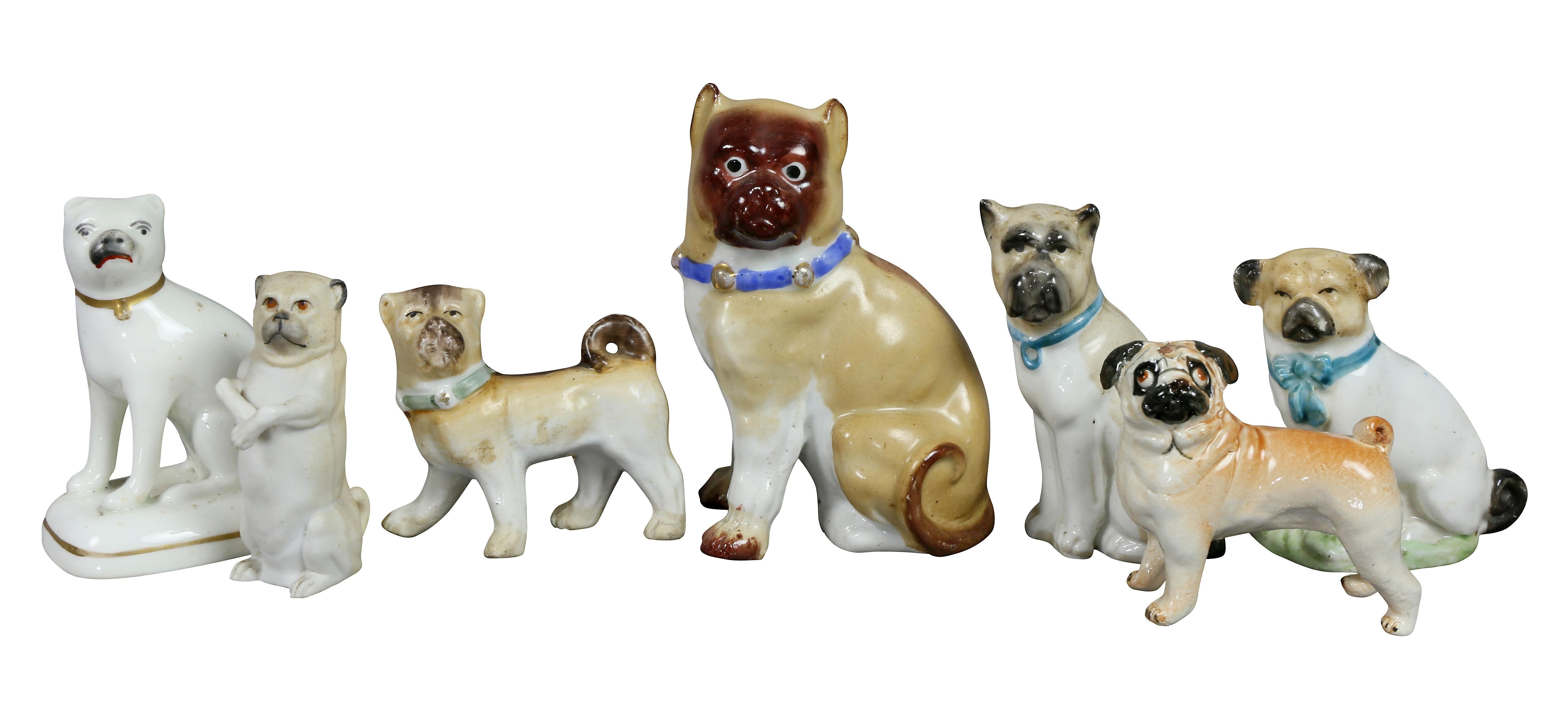 Collection Of Forty Two-Pottery And Porcelain Pug Dogs 2