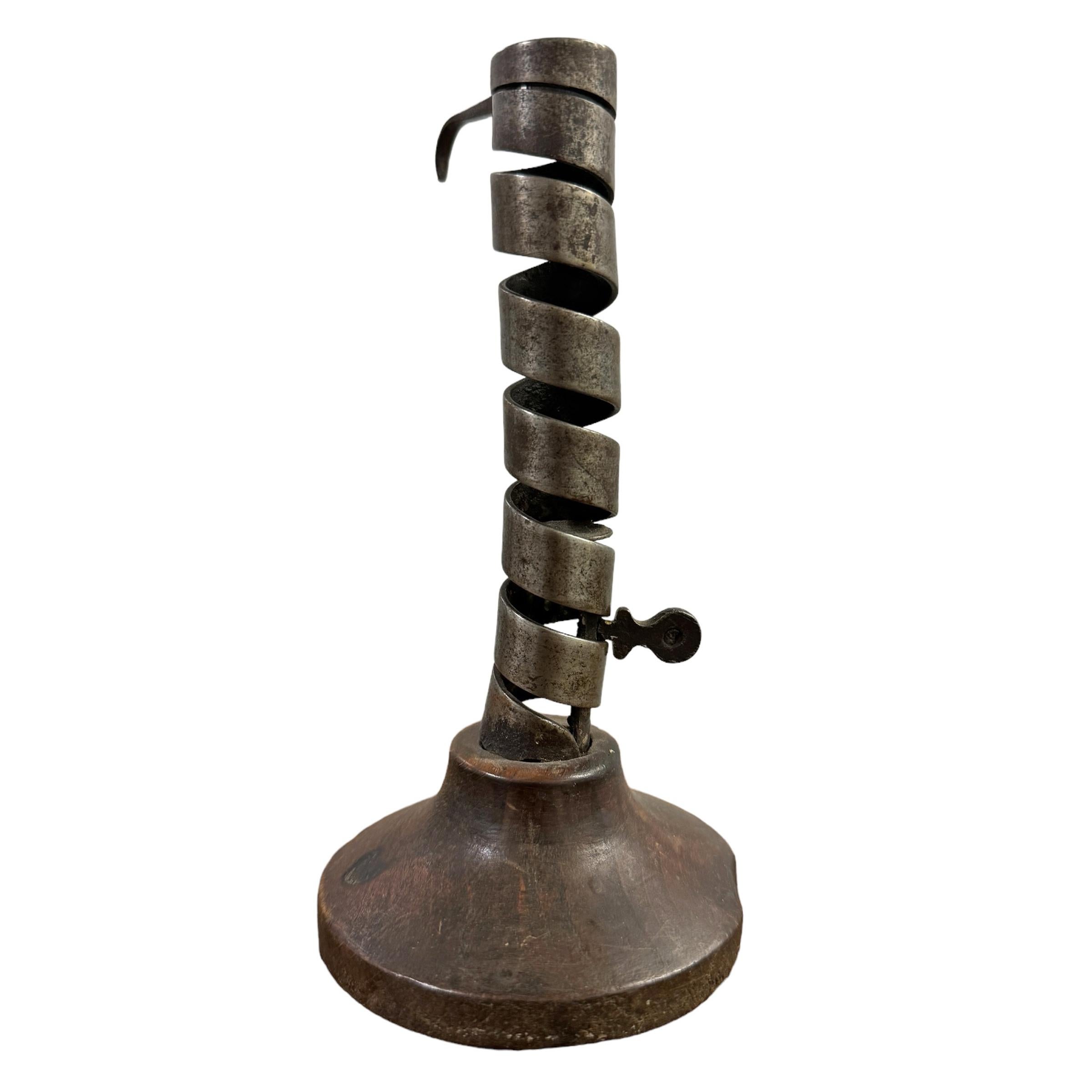 Collection of Four 18th-Century French Miner's Candlesticks 2