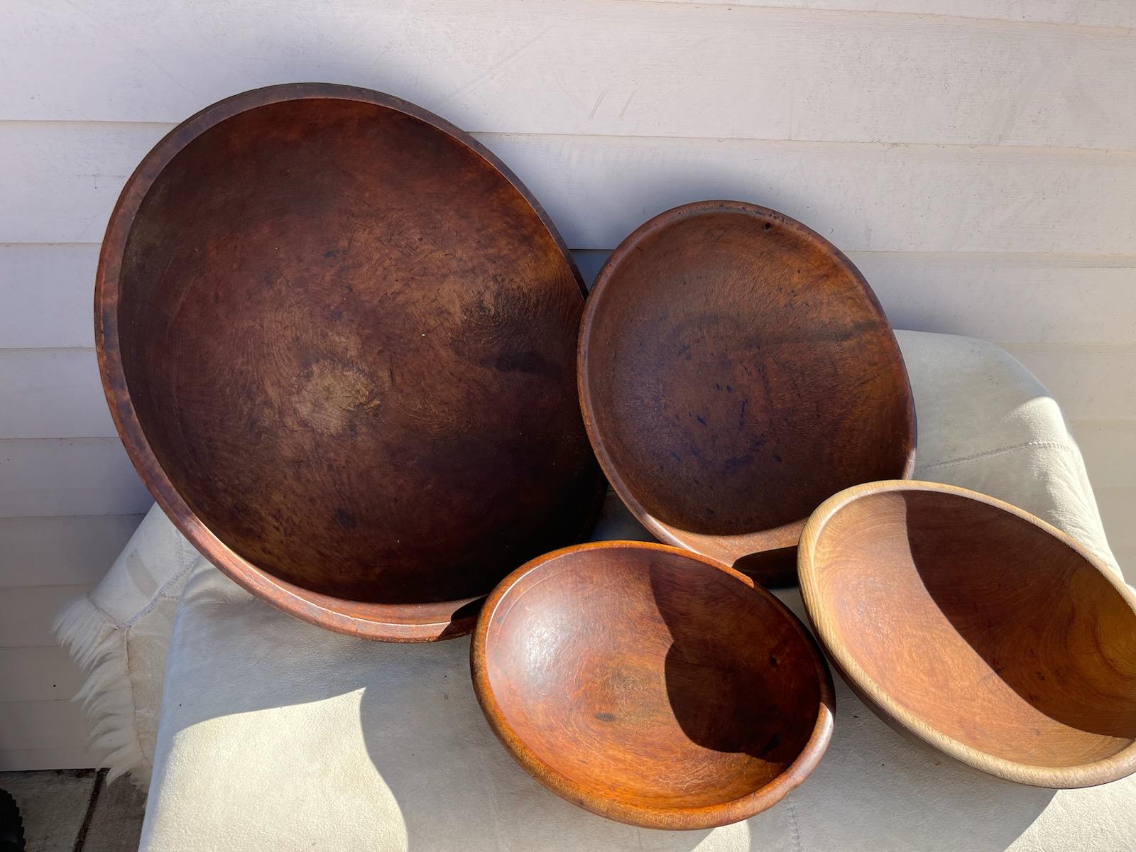 Collection of Four 19Thc Butter Bowls In Good Condition For Sale In Los Angeles, CA