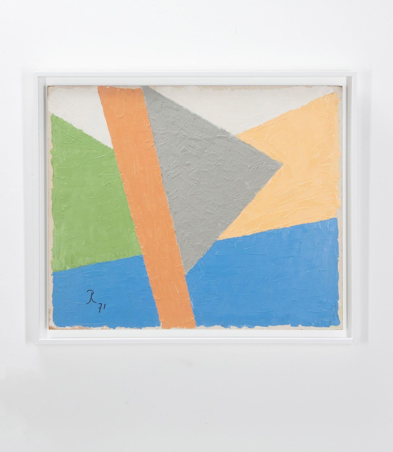 Collection of Four 20th Century French Modernist Paintings In Good Condition For Sale In Gloucestershire, GB
