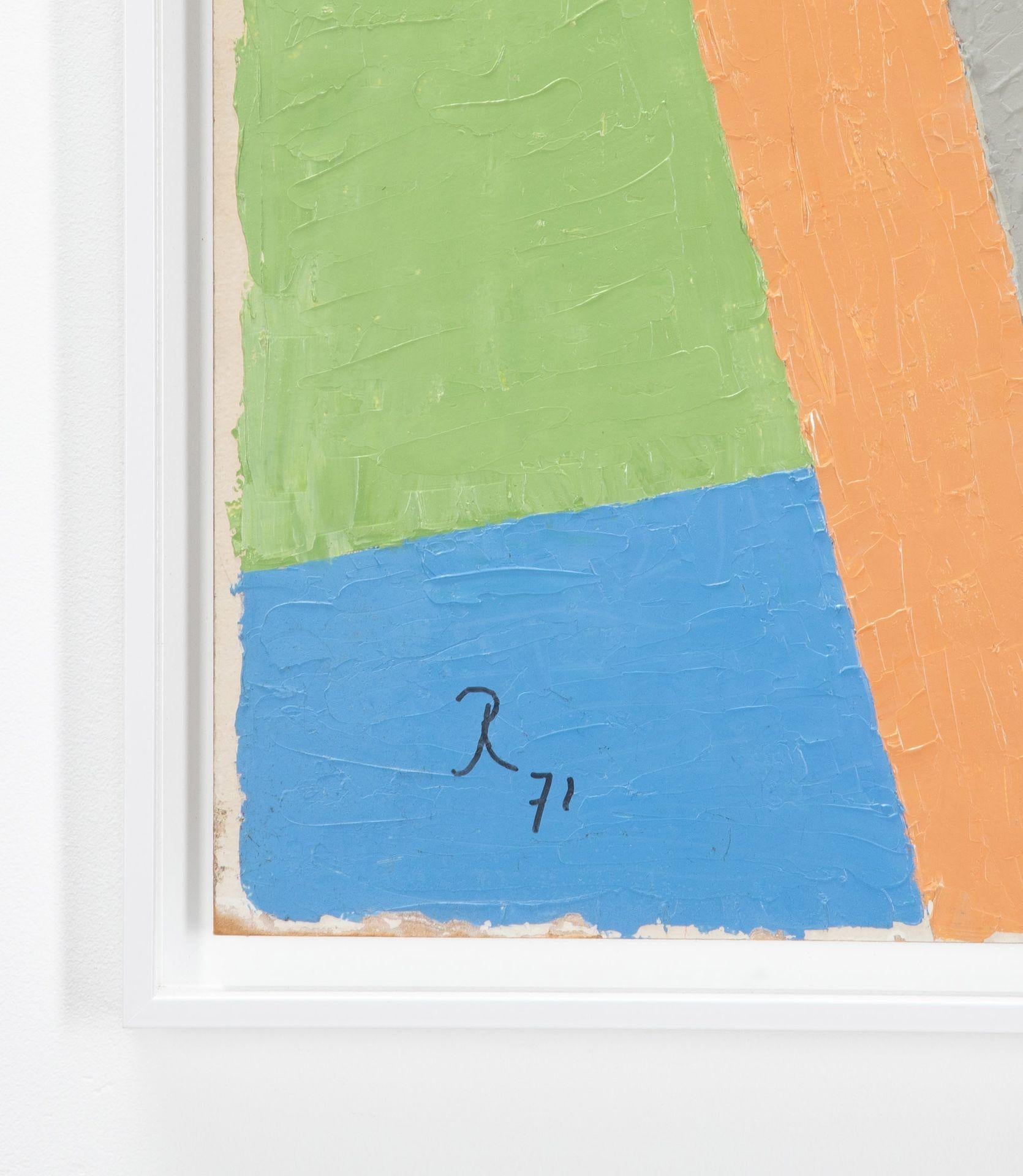 Collection of Four 20th Century French Modernist Paintings For Sale 1