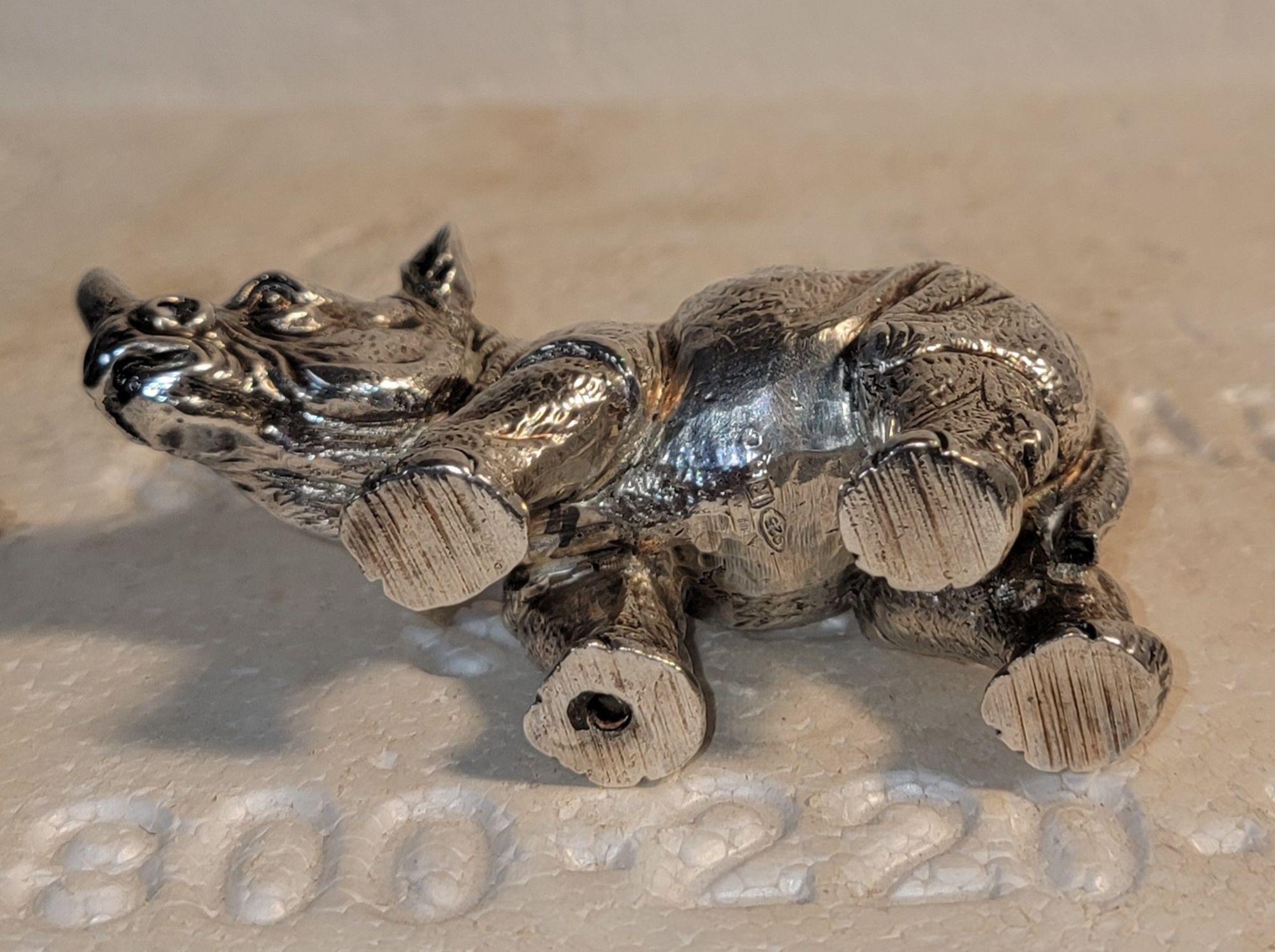 Collection of Four Alessandro Magrino Sterling Animal Figures im Angebot 12