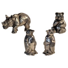 Collection of Four Alessandro Magrino Sterling Animal Figures