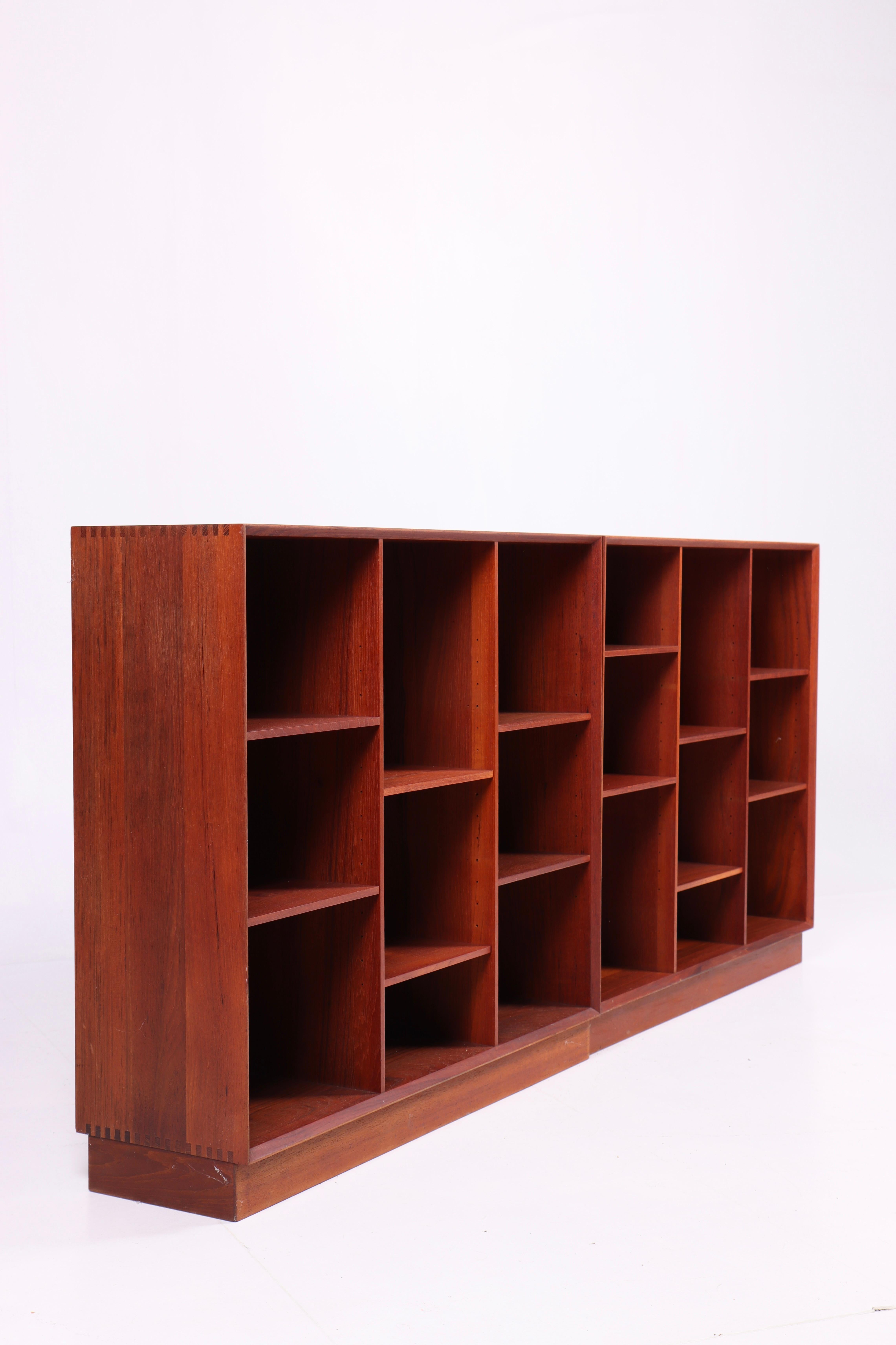Danish Collection of Four Bookcases in Solid Teak by Hvidt & Mølgaard
