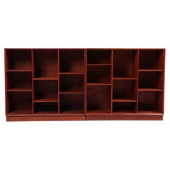 Collection of Four Bookcases in Solid Teak by Hvidt & Mølgaard