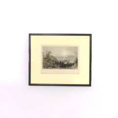 Collection of Four Colored Lithographs of Hudson River Views Signed 19thC