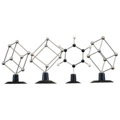 Collection of Four Educational Atom Models