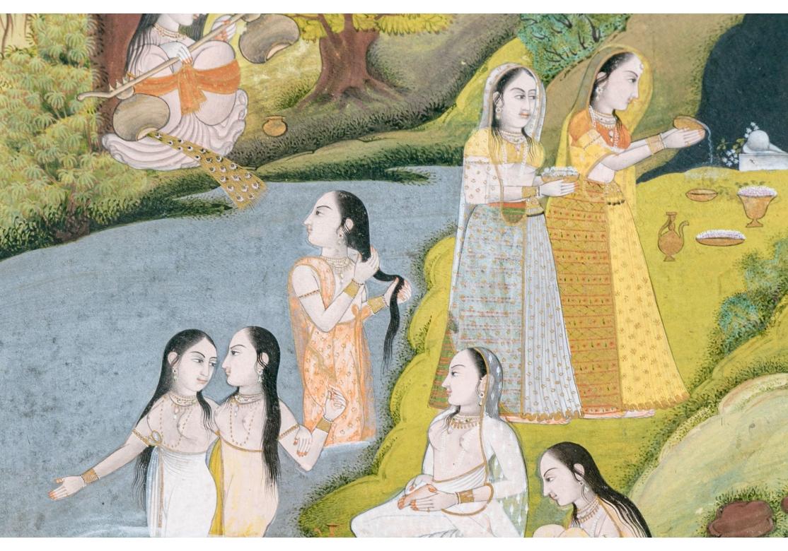 The Collective of Four Encaded Indian and Persian Miniature Paintings (Collection de quatre peintures miniatures indiennes et persanes encadrées) en vente 3