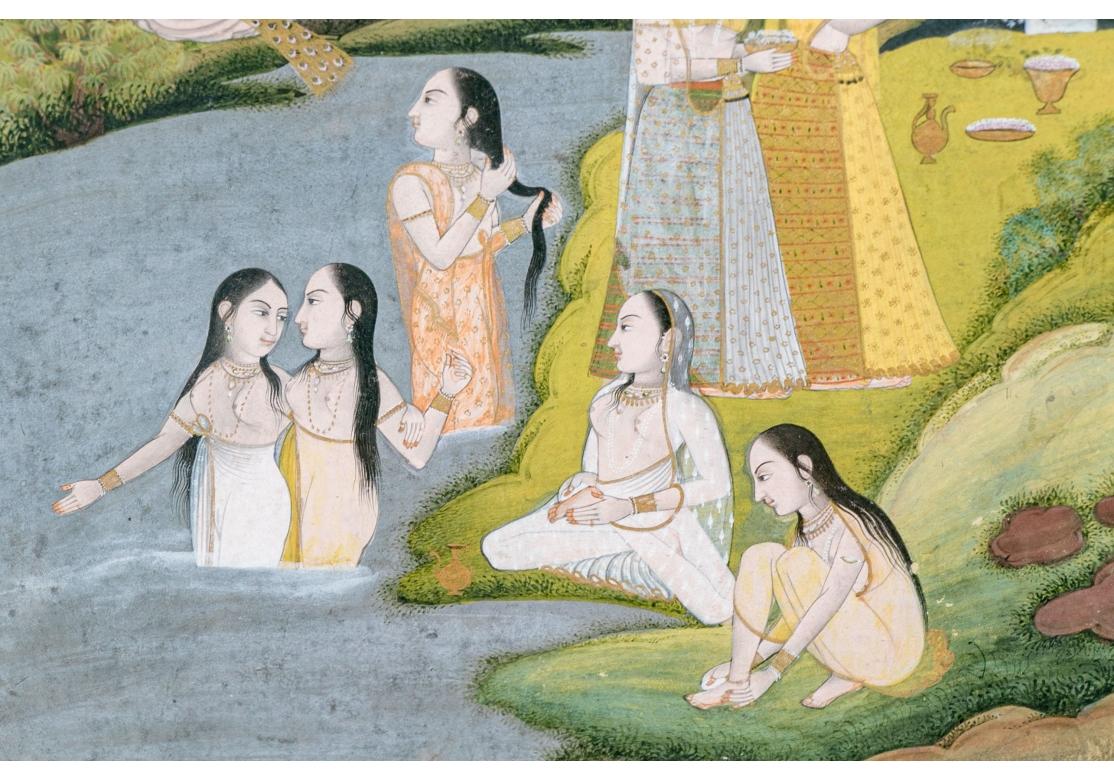 The Collective of Four Encaded Indian and Persian Miniature Paintings (Collection de quatre peintures miniatures indiennes et persanes encadrées) en vente 9