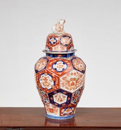 Collection of Four Imari Lidded Vases