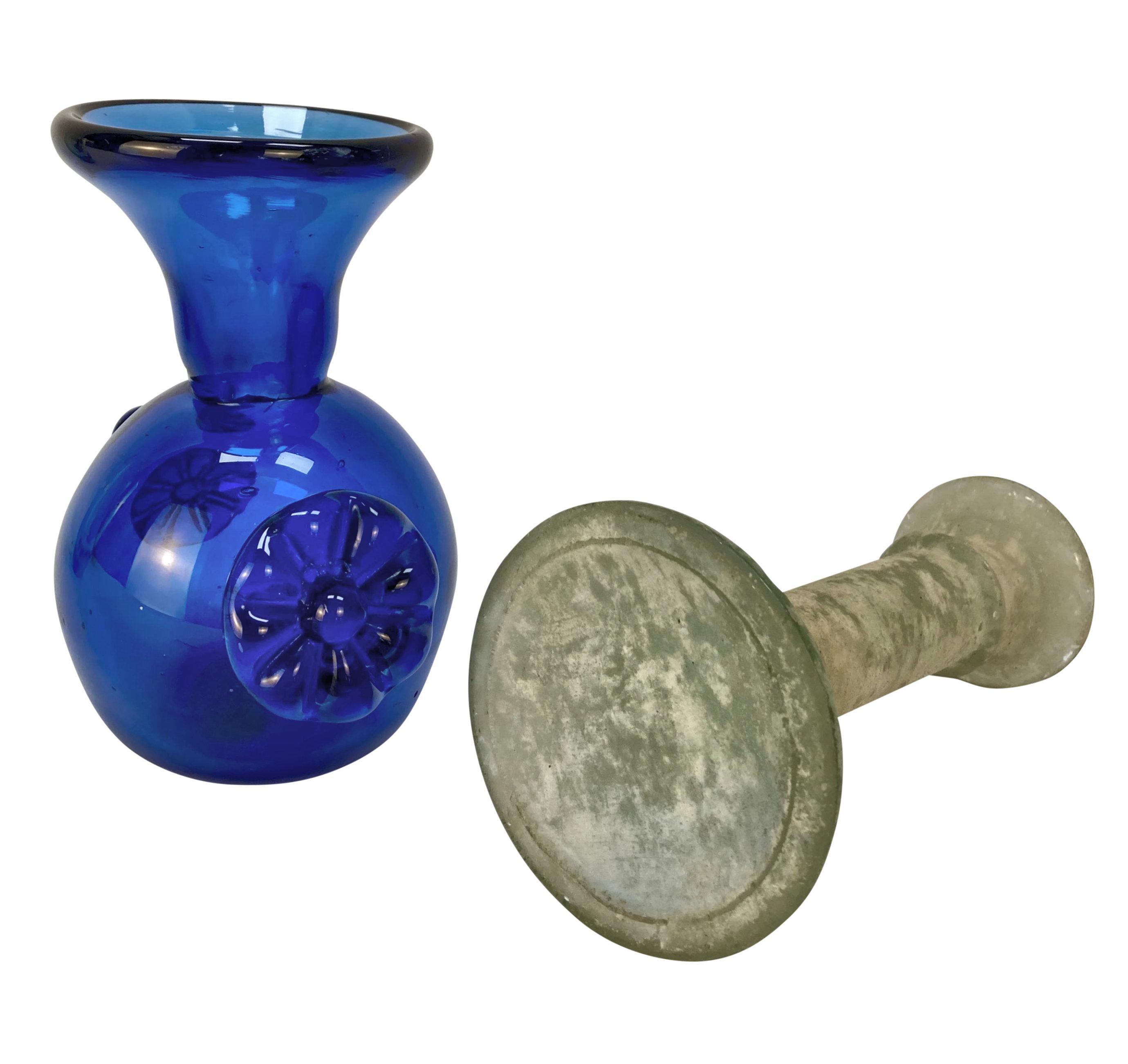 Mid-Century moderno Collection'S di quattro oggetti in vetro italiani in vendita