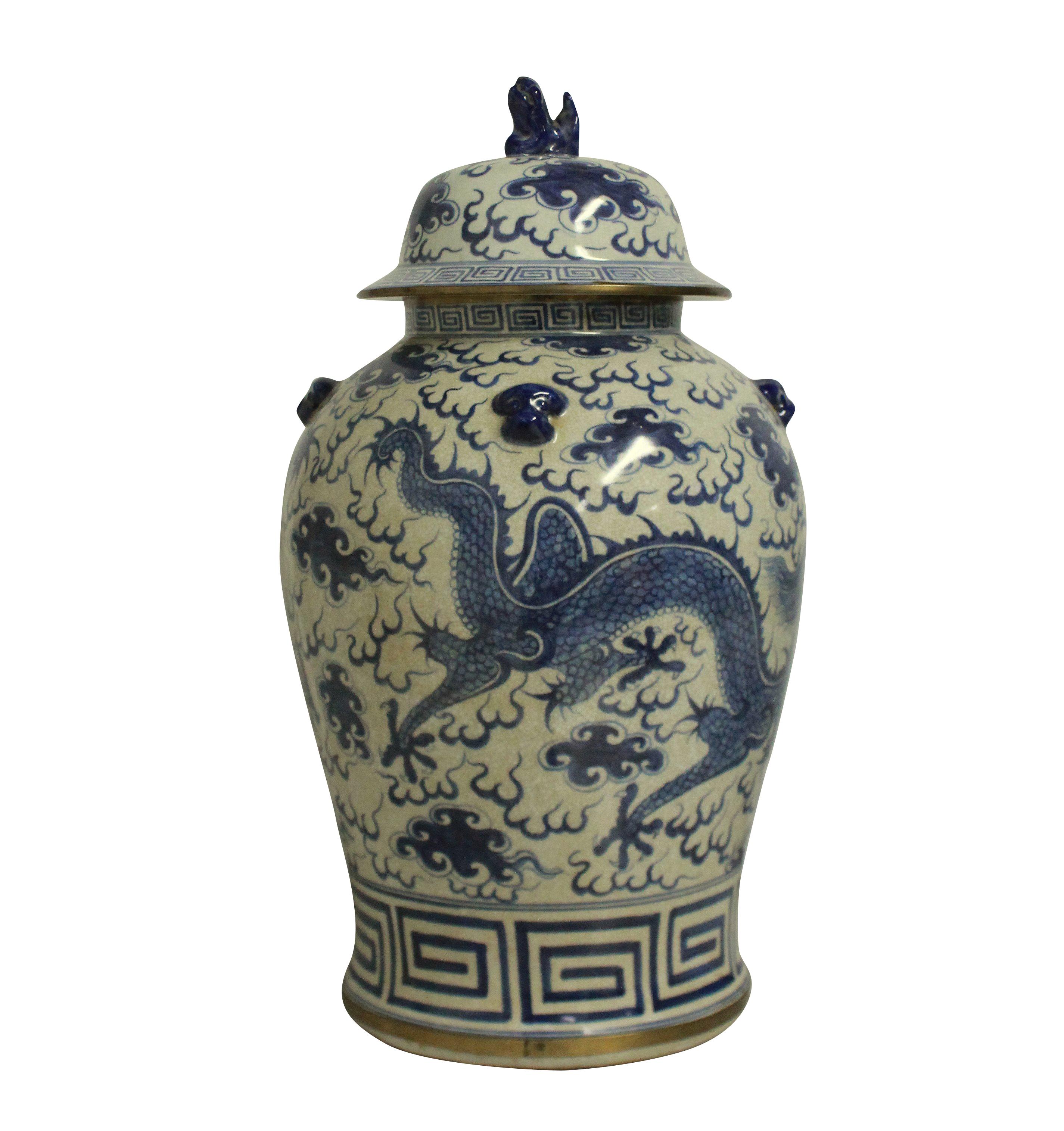 Mid-20th Century Collection of Four Large Chinese Vase with Covers