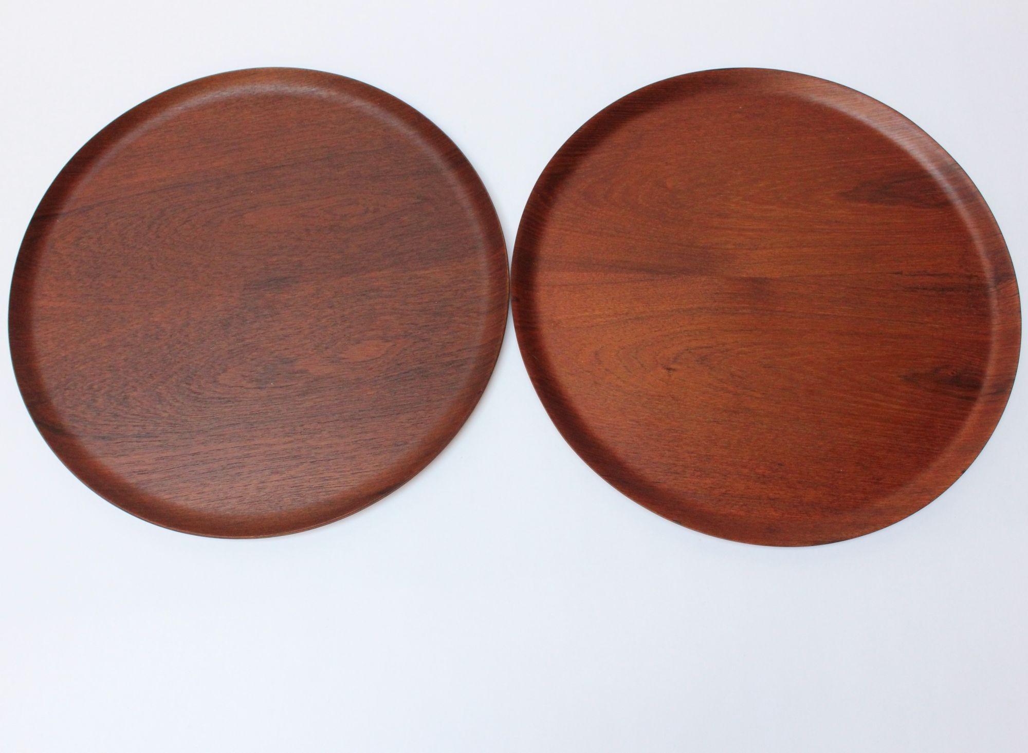 round wood trays