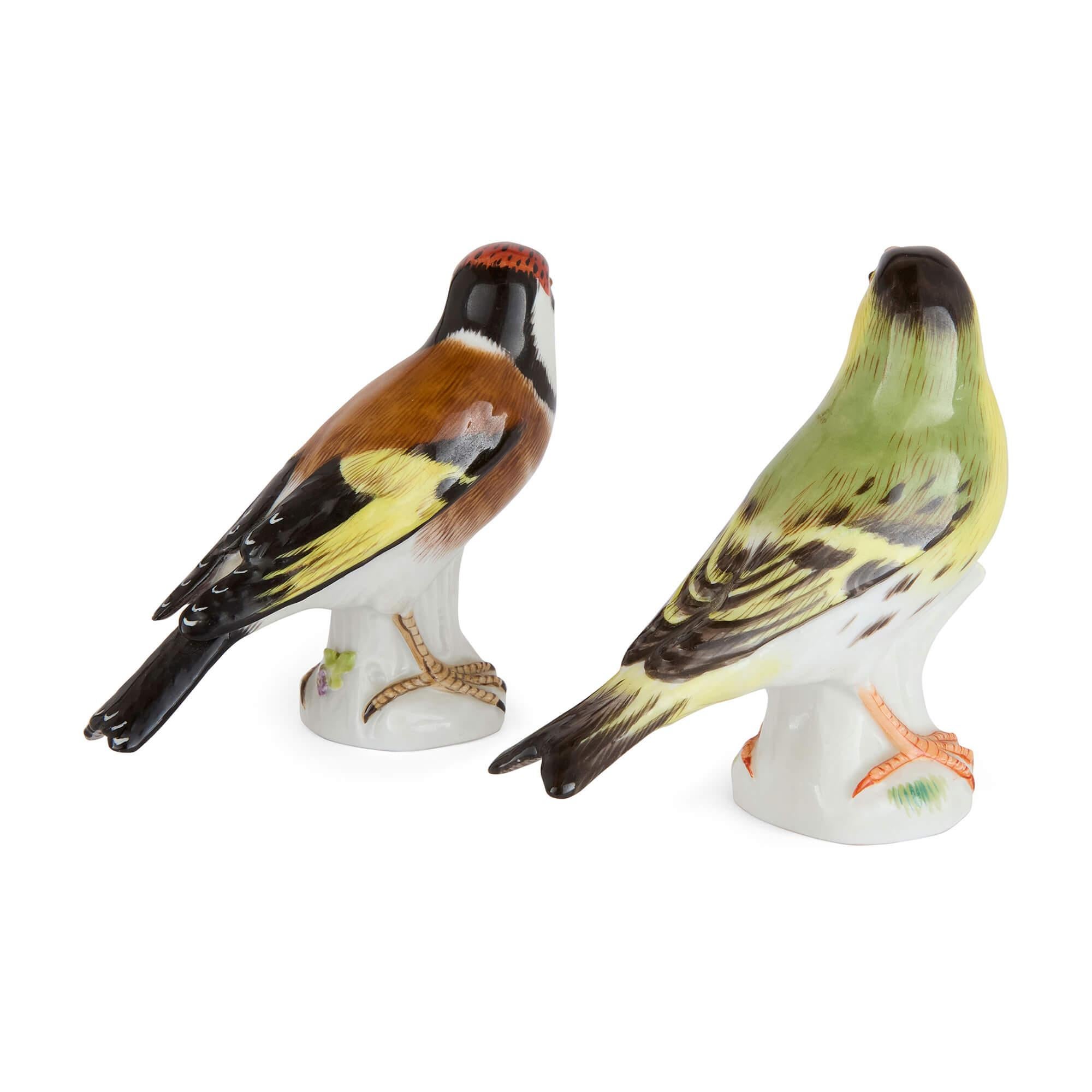 XX secolo Collection'S di quattro modelli di uccelli in Meissen Porcelain in vendita