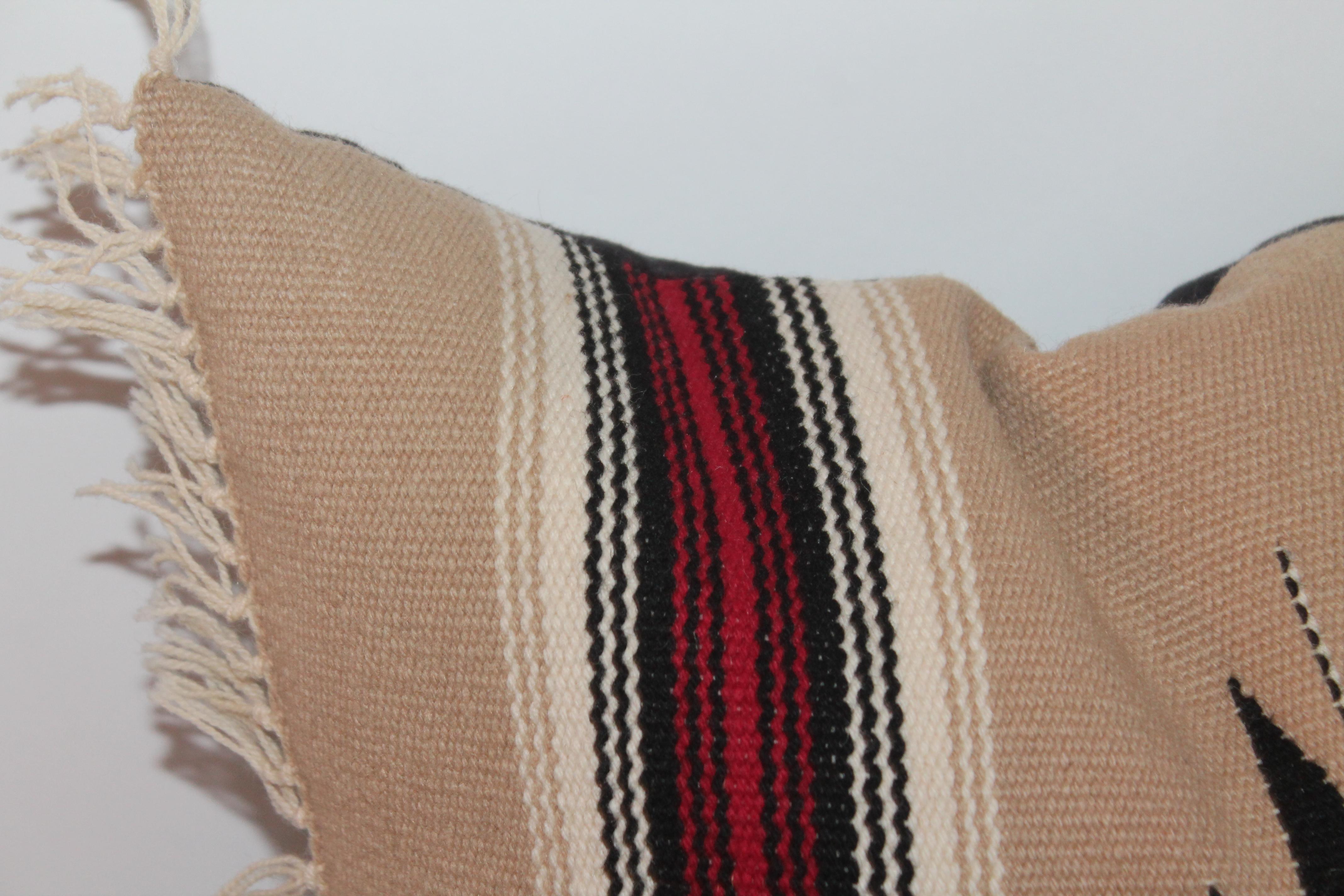Collection of Four Mexican/ American Indian Weaving Serape Pillows In Good Condition In Los Angeles, CA